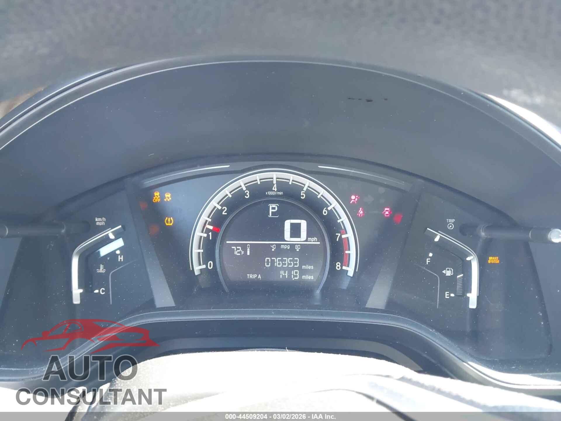 HONDA CR-V 2017 - 7FARW5H31HE007719