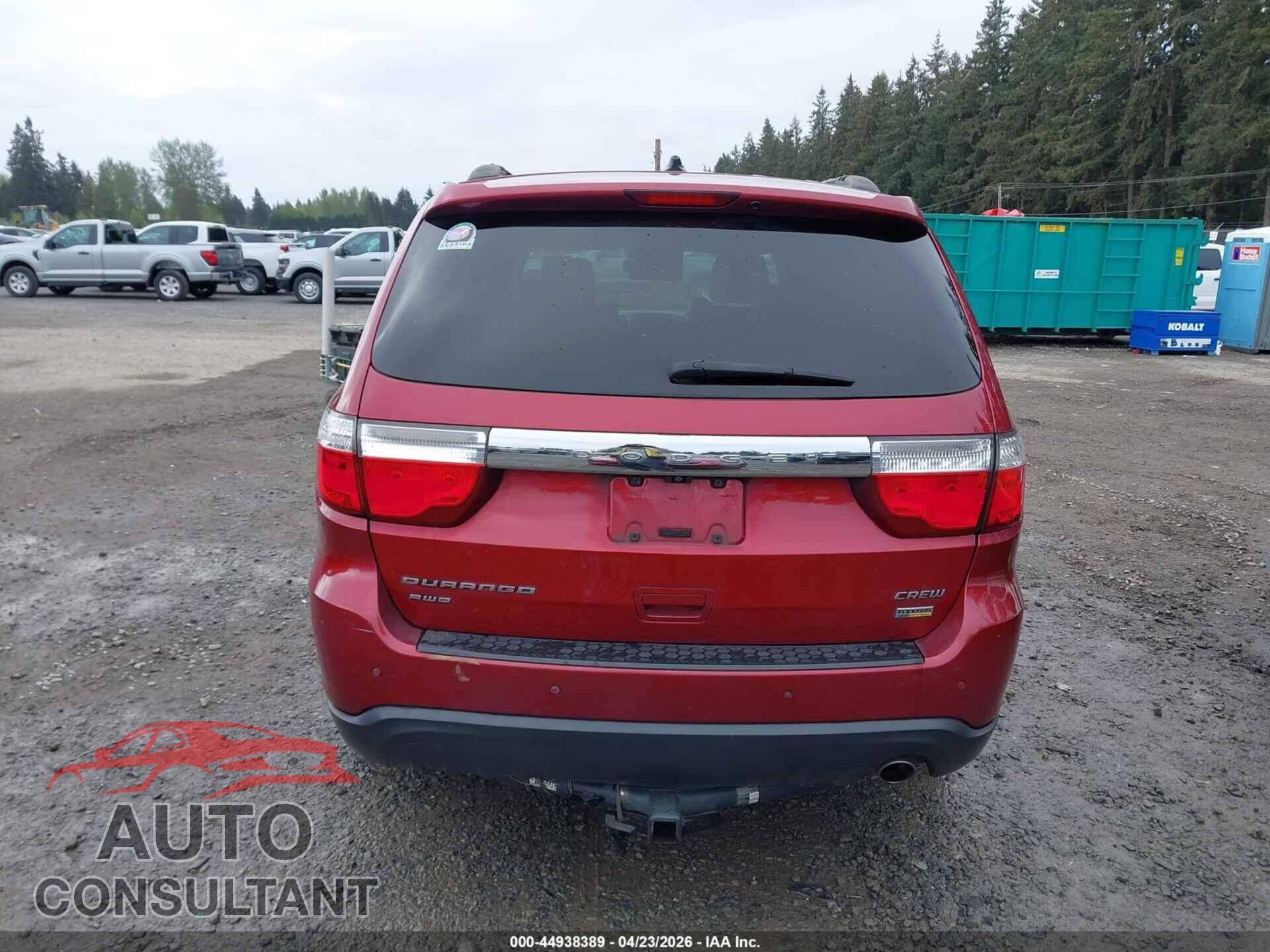 DODGE DURANGO 2013 - 1C4RDJDGXDC676761