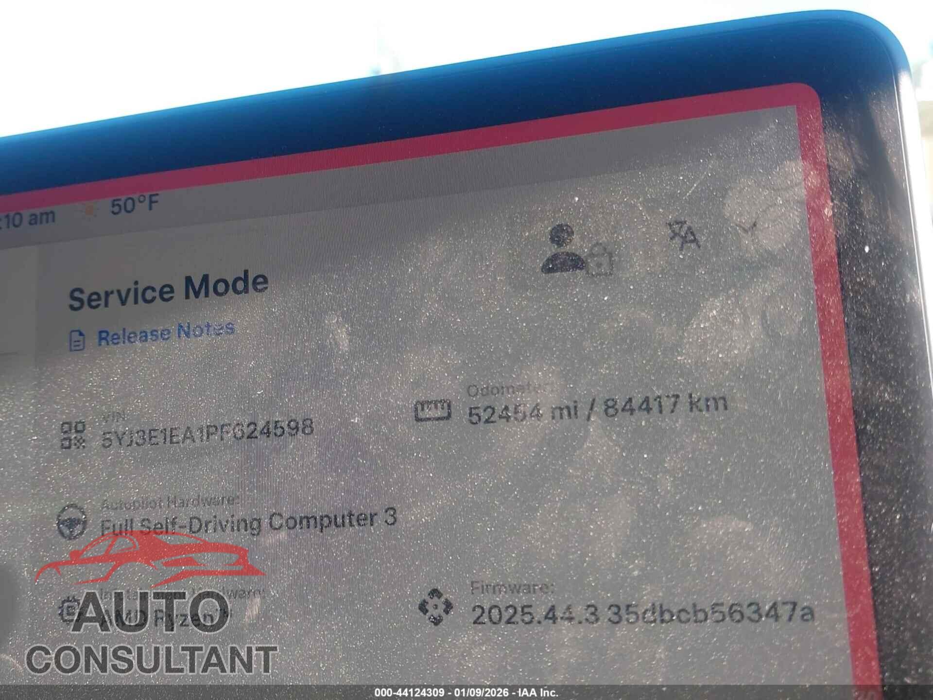 TESLA MODEL 3 2023 - 5YJ3E1EA1PF624598
