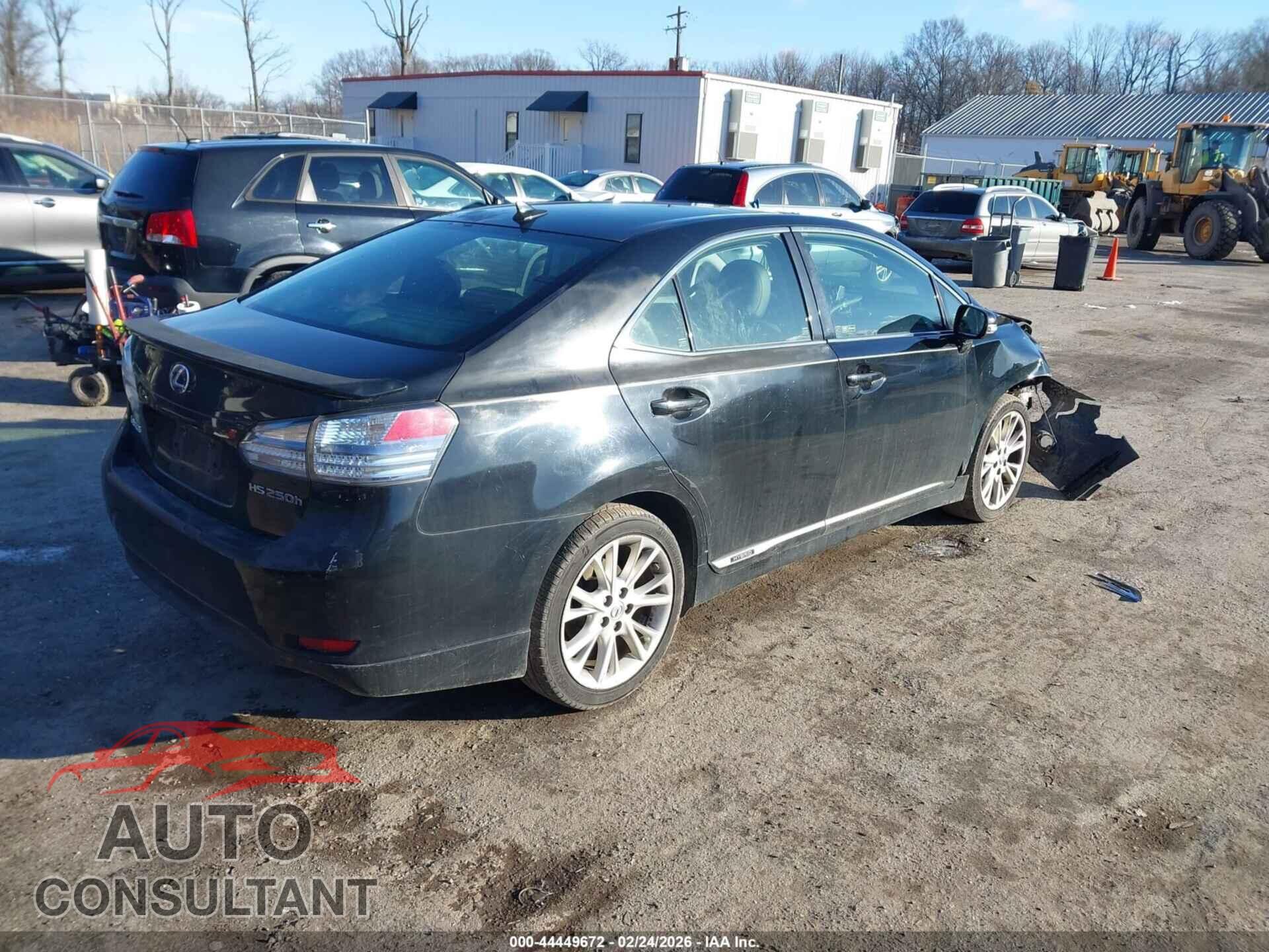 LEXUS HS 250H 2010 - JTHBB1BA8A2019625