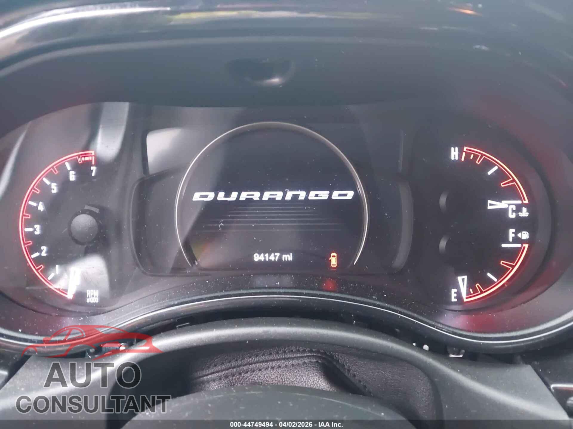 DODGE DURANGO 2021 - 1C4RDJDG9MC610735