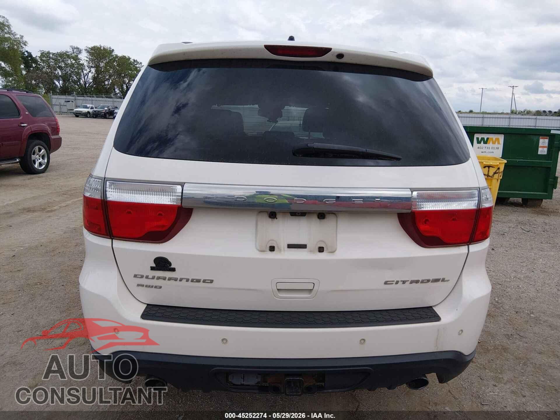 DODGE DURANGO 2011 - 1D4SE5GT2BC594456