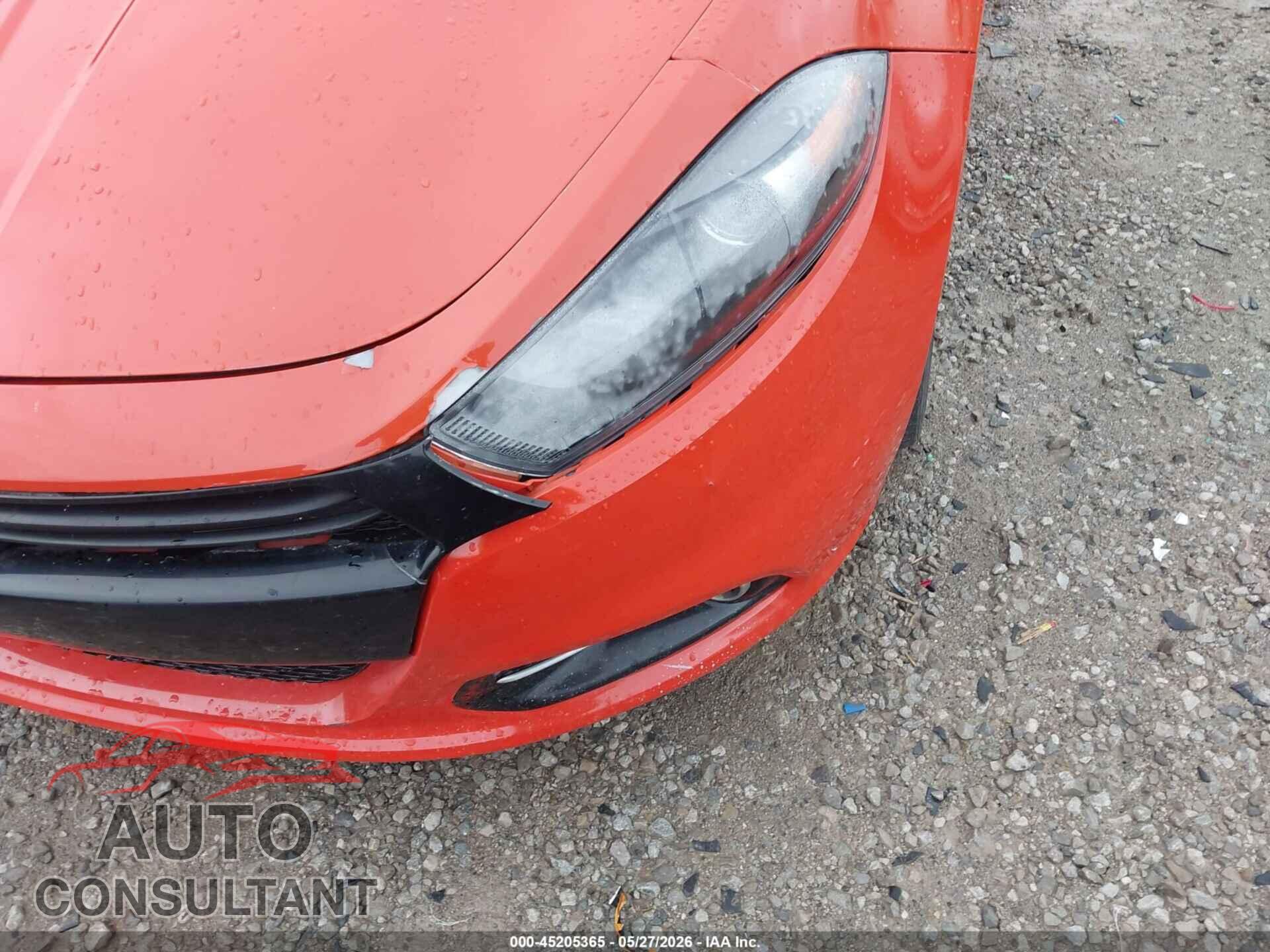 DODGE DART 2015 - 1C3CDFEB4FD345486