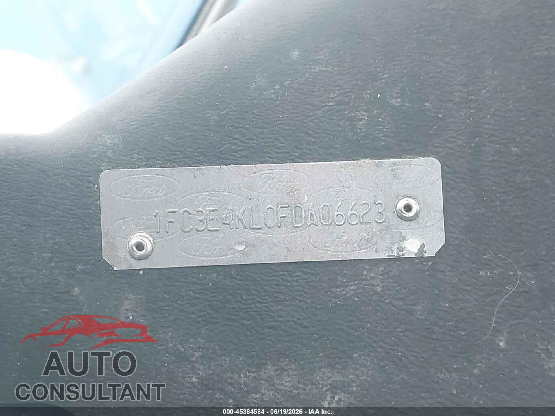FORD E-450 STRIPPED 2015 - 1FC3E4KL0FDA06623