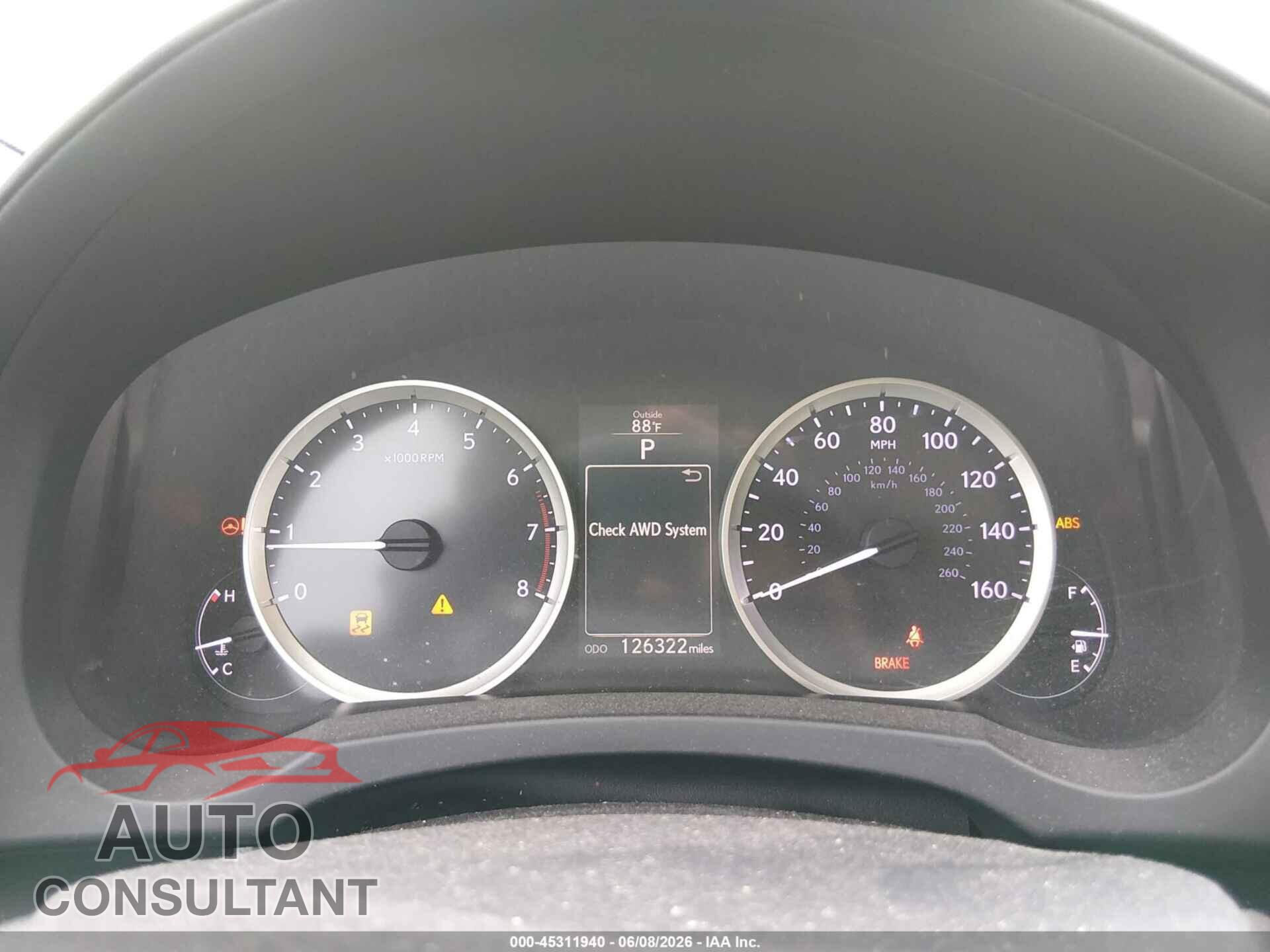 LEXUS IS 350 2014 - JTHCE1D29E5000457