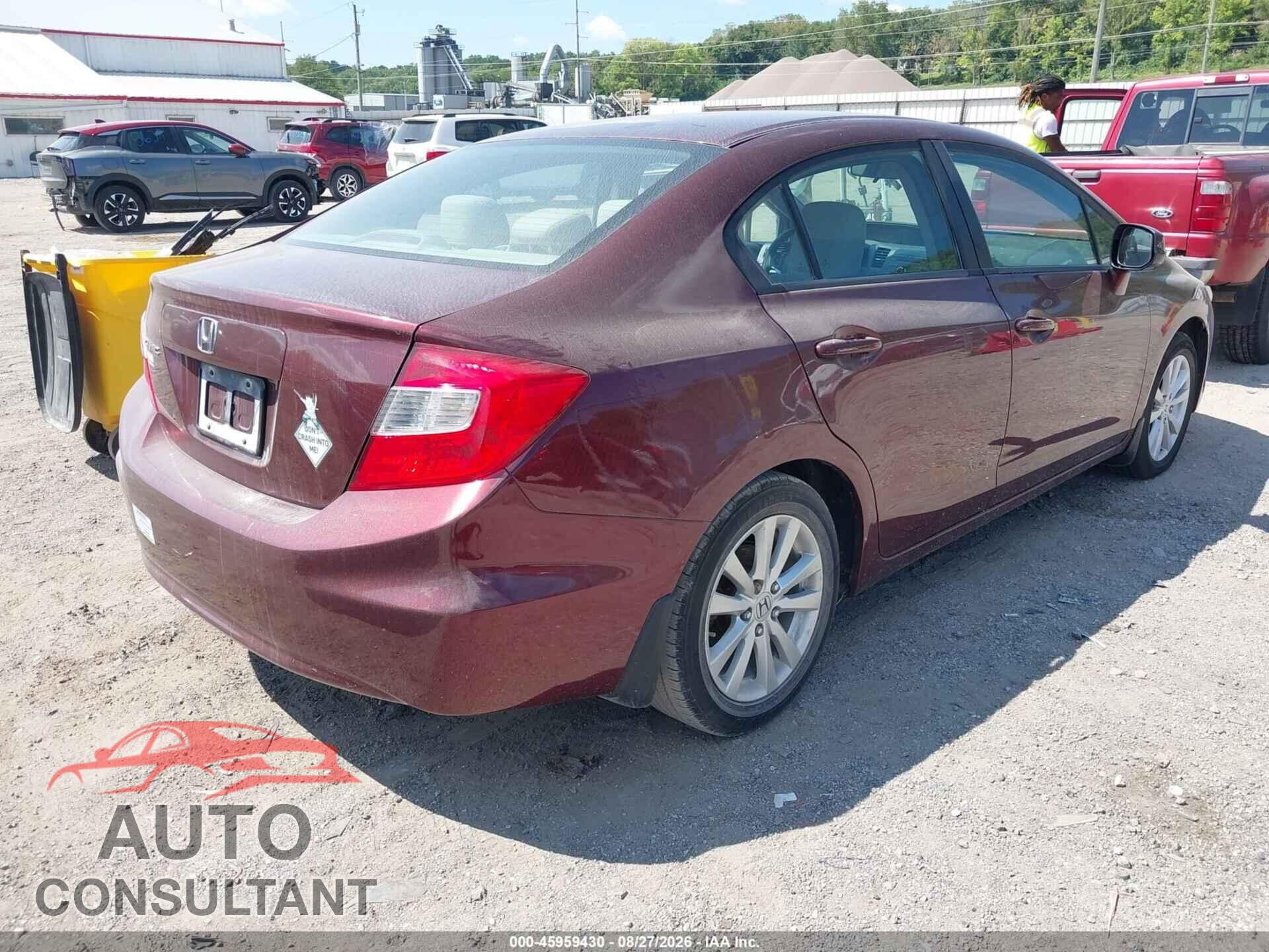 HONDA CIVIC 2012 - 19XFB2F84CE031079