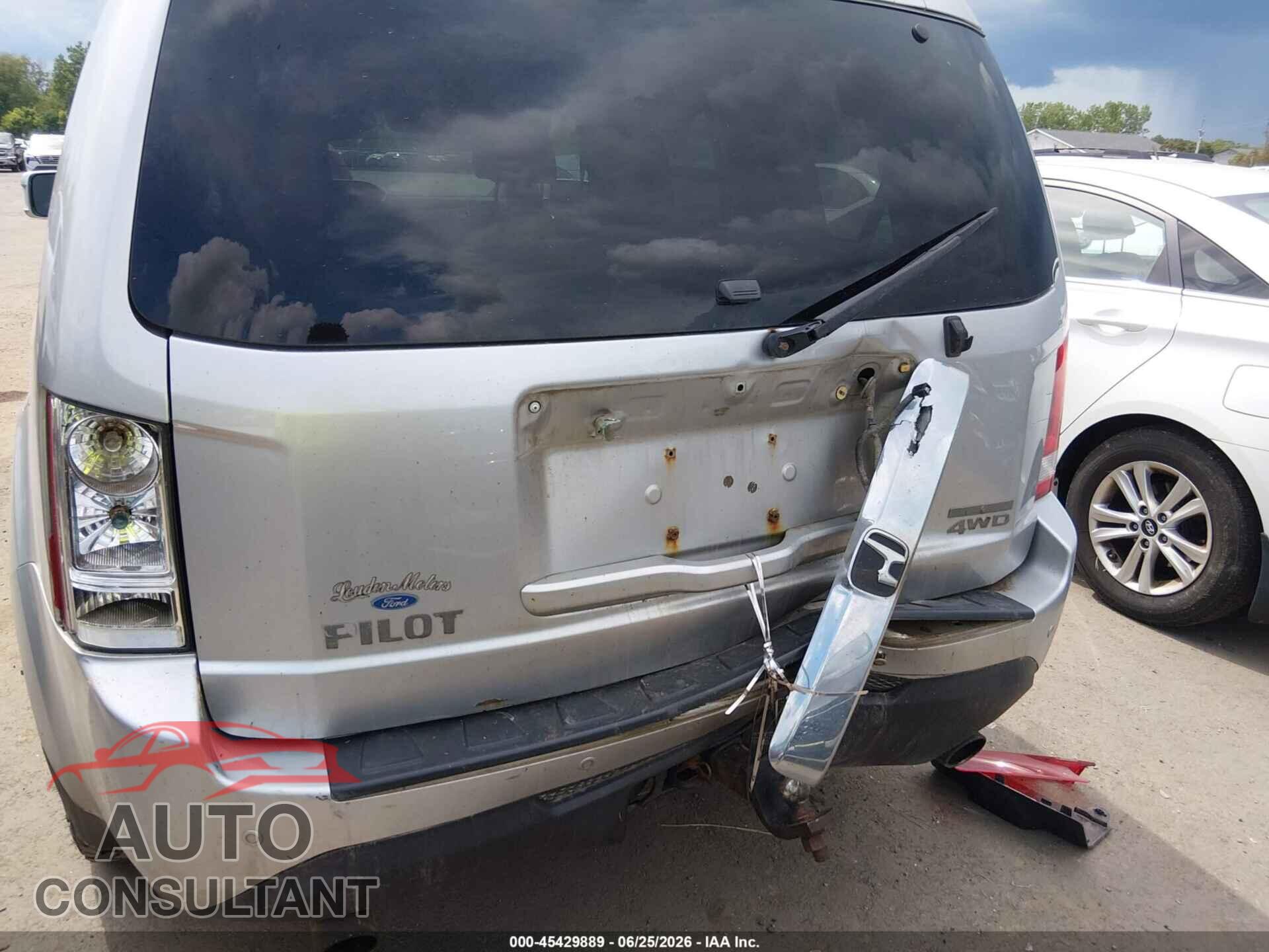 HONDA PILOT 2014 - 5FNYF4H98EB044476