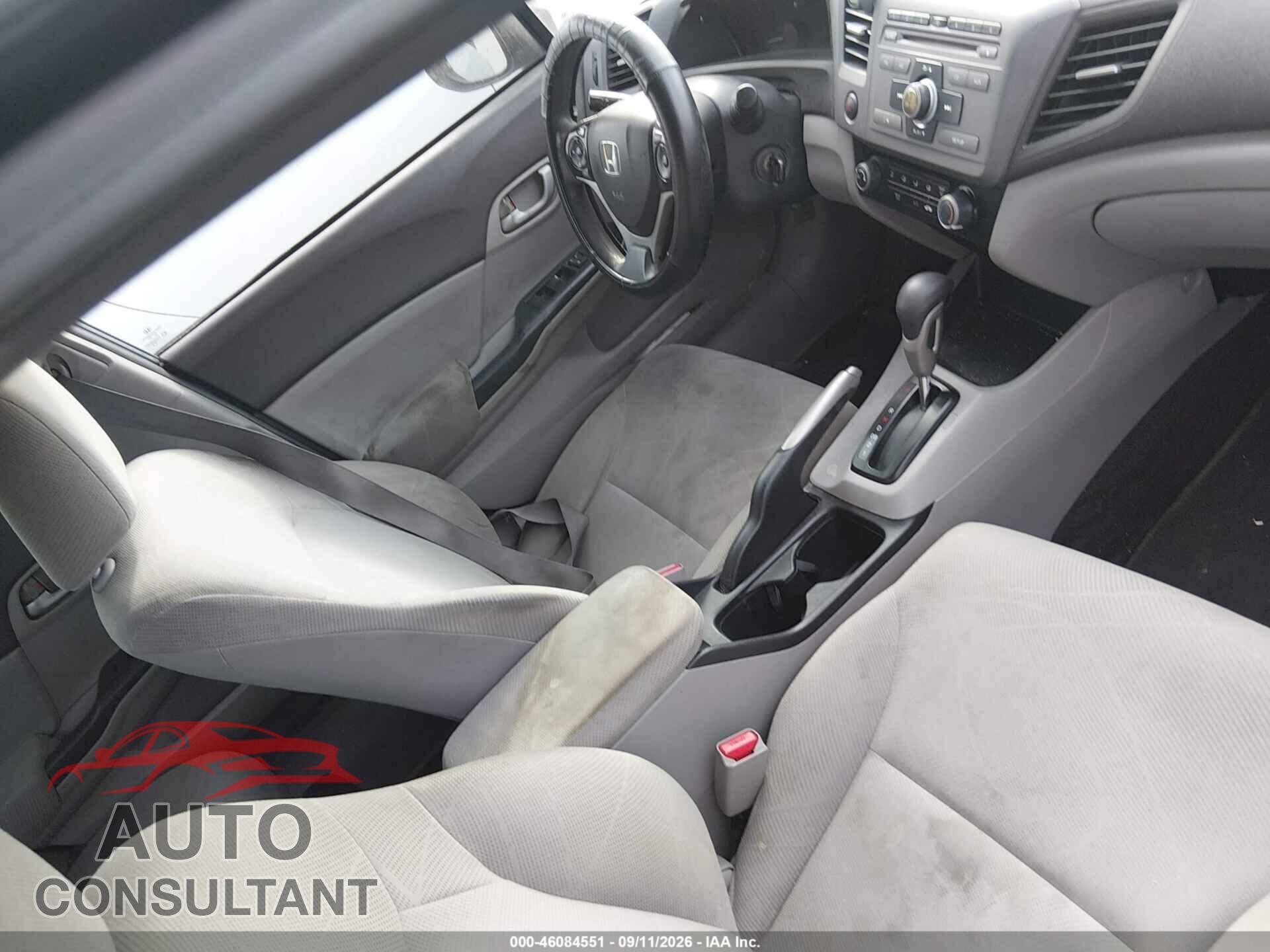 HONDA CIVIC 2012 - 19XFB2F59CE323784