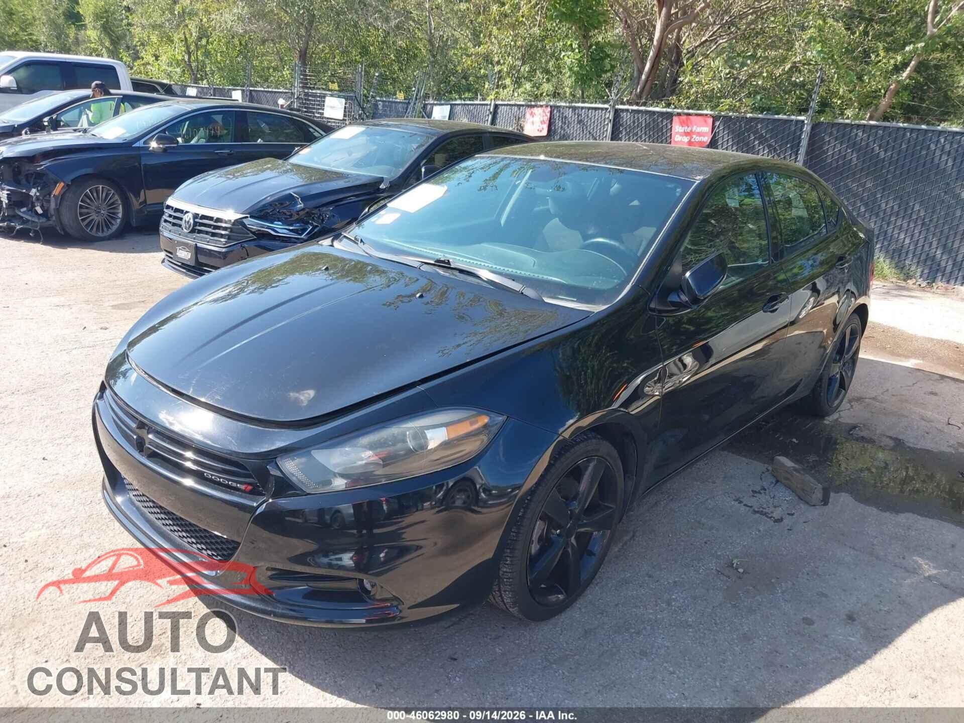DODGE DART 2015 - 1C3CDFBB2FD404233