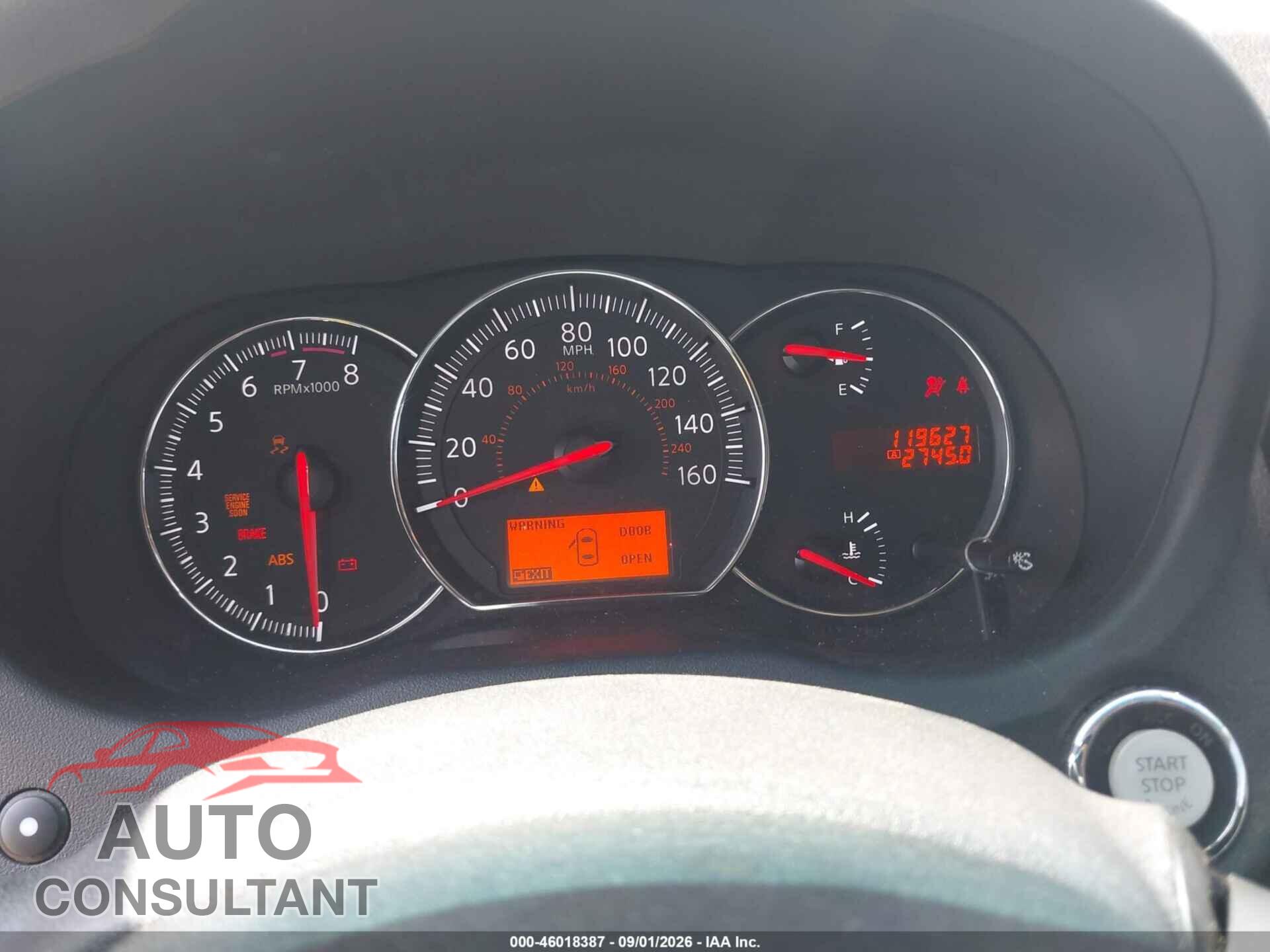 NISSAN MAXIMA 2012 - 1N4AA5AP4CC831701