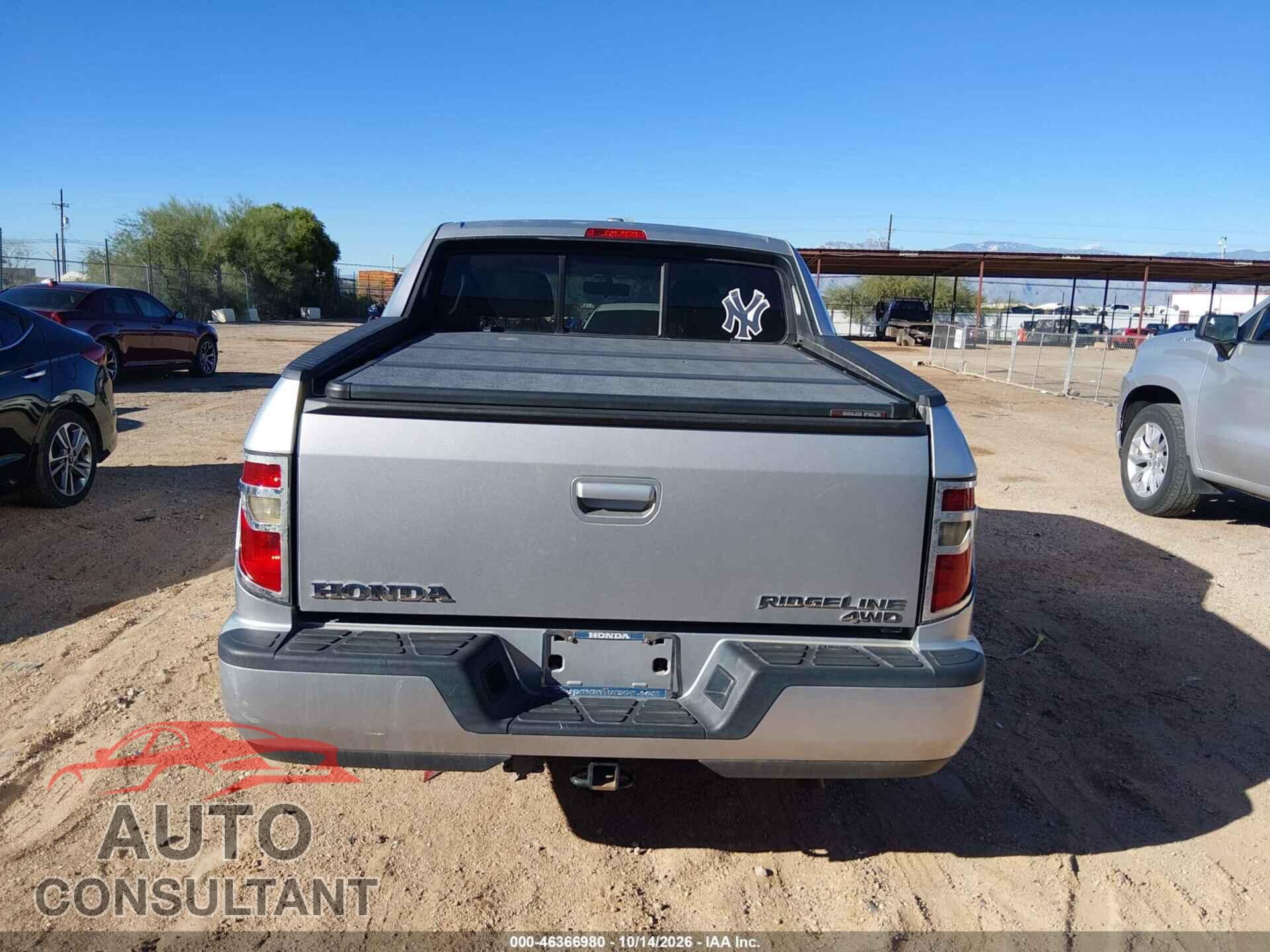 HONDA RIDGELINE 2012 - 5FPYK1F55CB457941