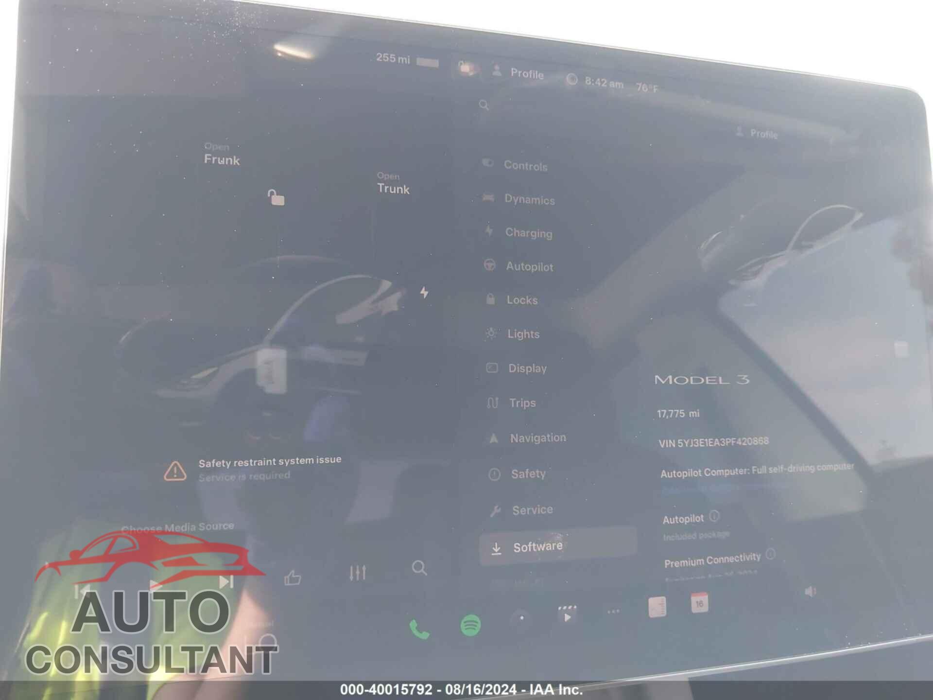 TESLA MODEL 3 2023 - 5YJ3E1EA3PF420868