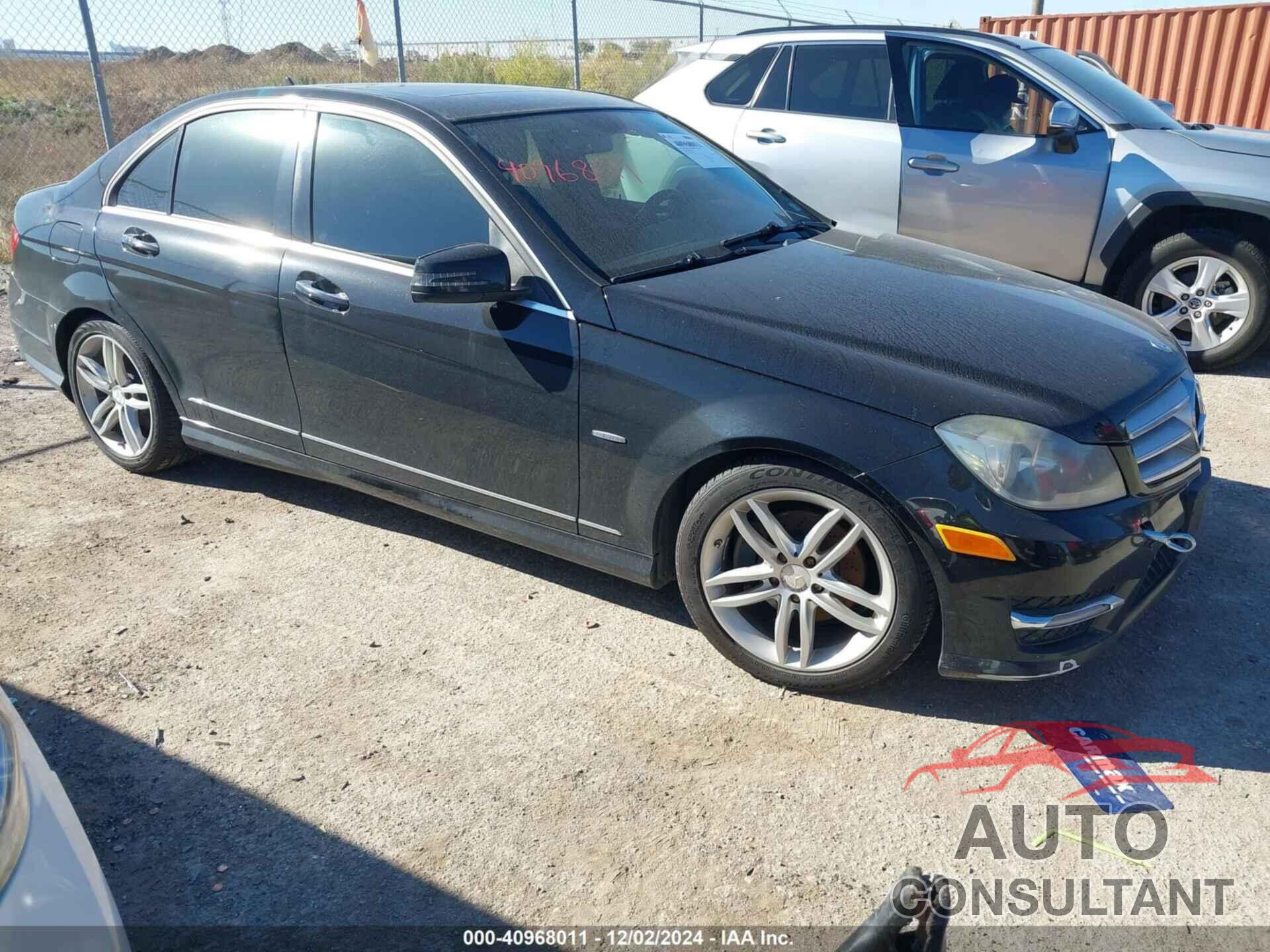 MERCEDES-BENZ C 250 2012 - WDDGF4HB9CR227476