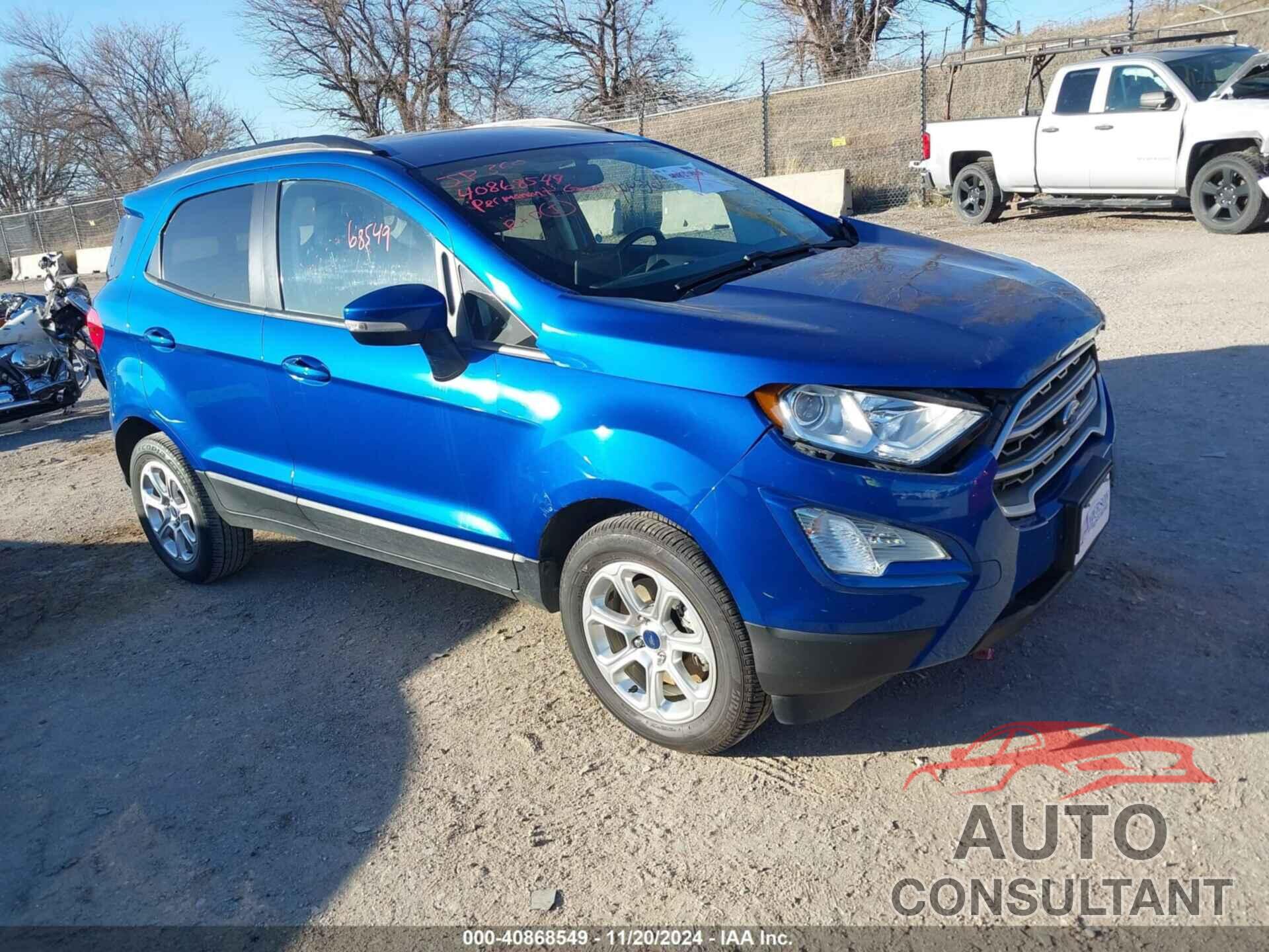 FORD ECOSPORT 2020 - MAJ3S2GE1LC385601