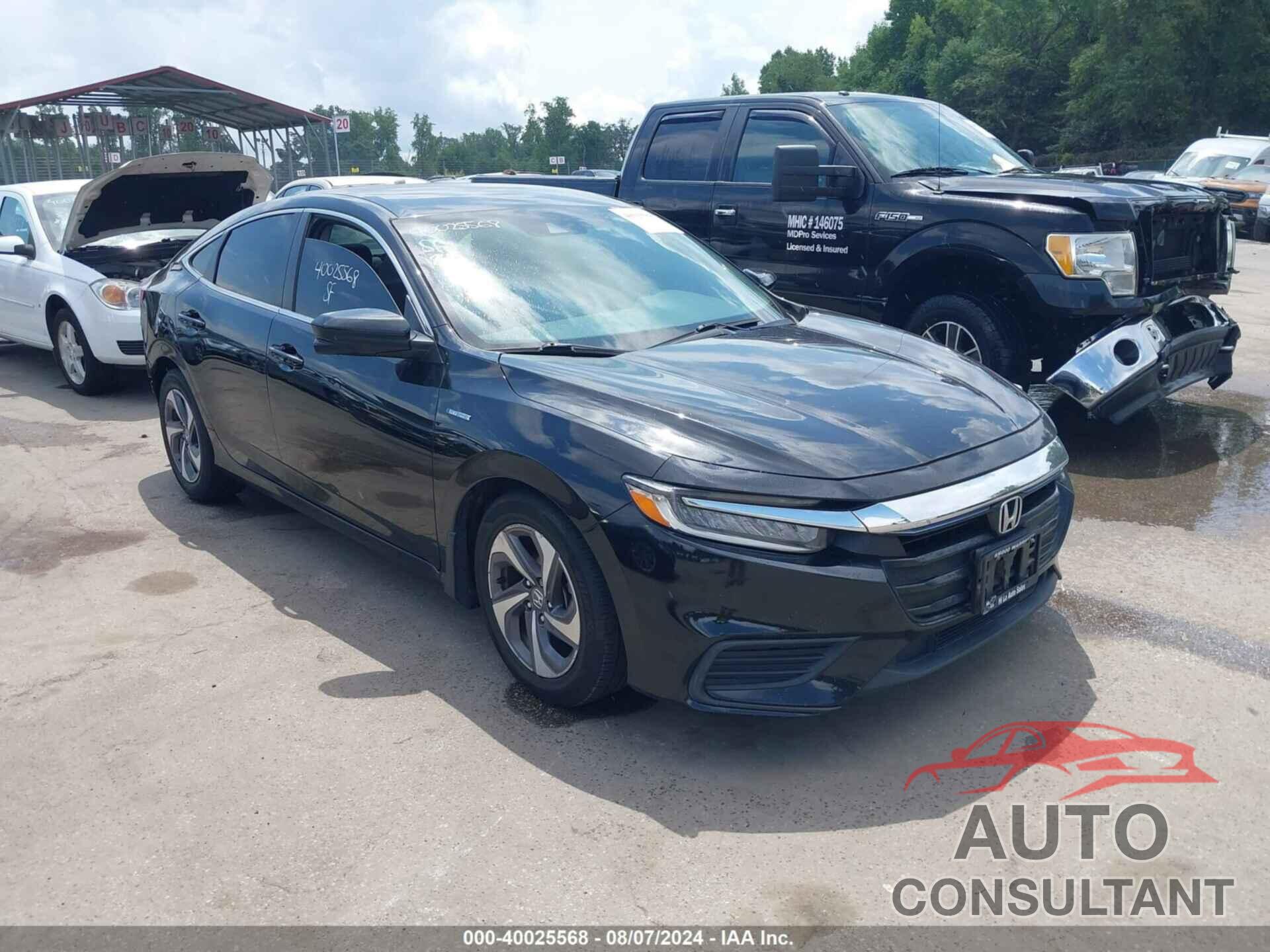 HONDA INSIGHT 2019 - 19XZE4F51KE001624