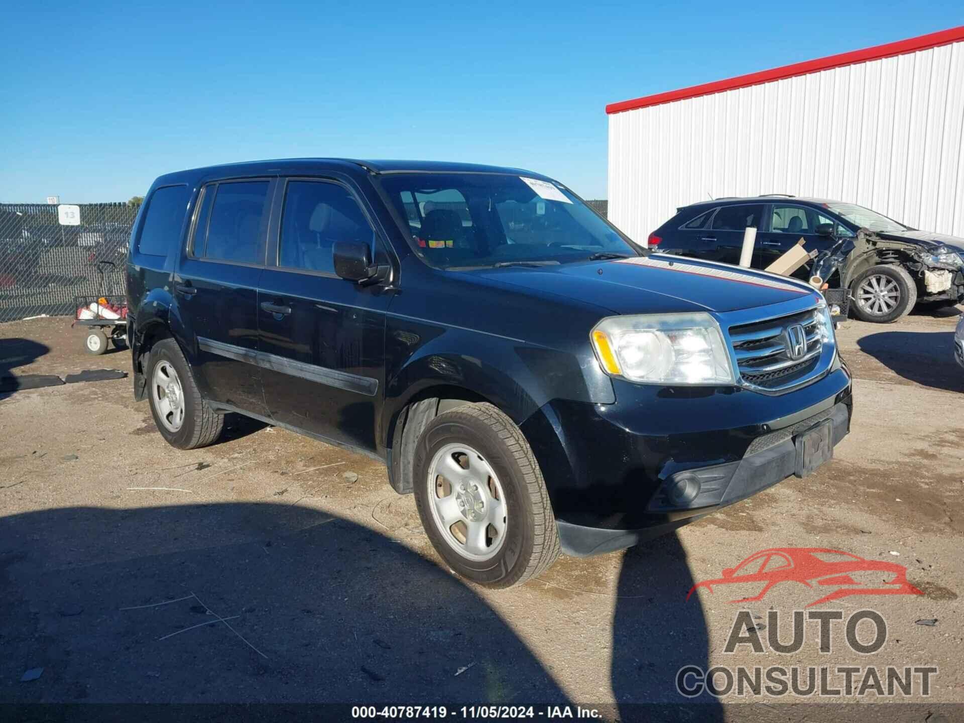 HONDA PILOT 2013 - 5FNYF3H22DB003370