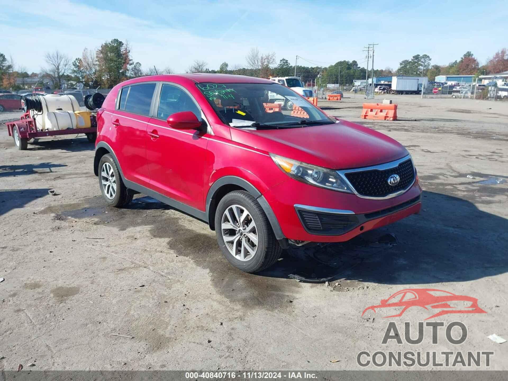 KIA SPORTAGE 2014 - KNDPB3ACXE7568922