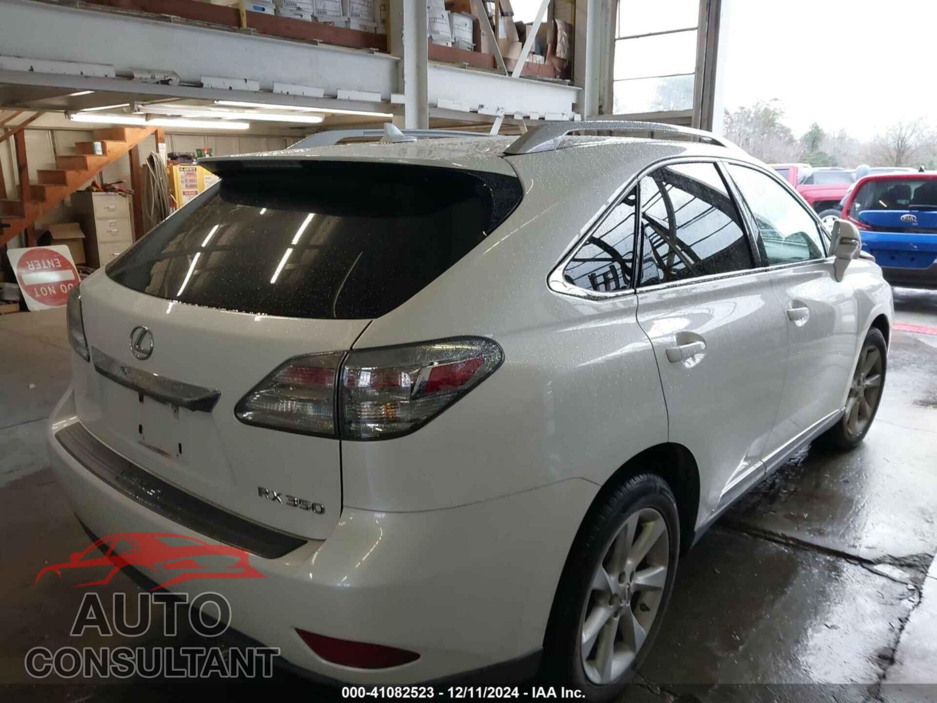 LEXUS RX 350 2011 - 2T2BK1BA6BC083078