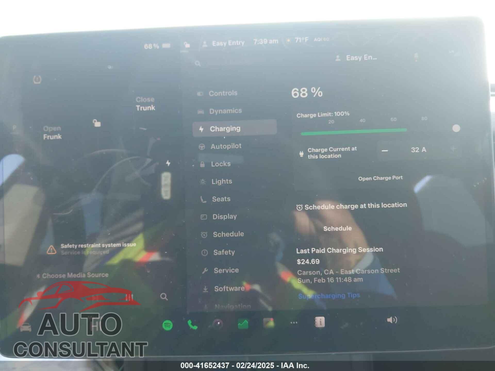 TESLA MODEL 3 2024 - 5YJ3E1EA5RF783661