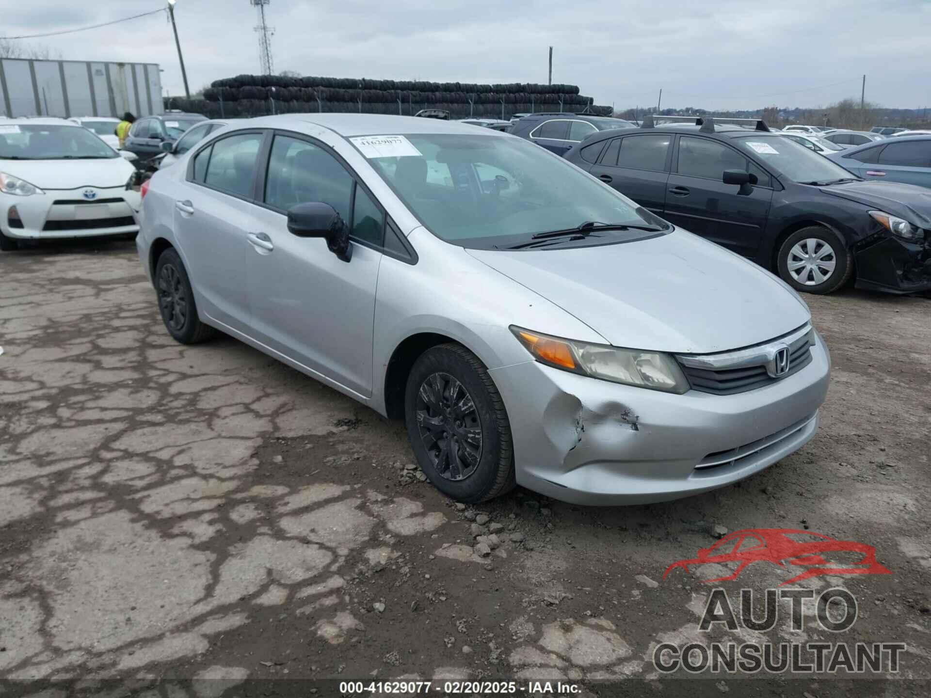 HONDA CIVIC 2012 - 19XFB2F52CE336523