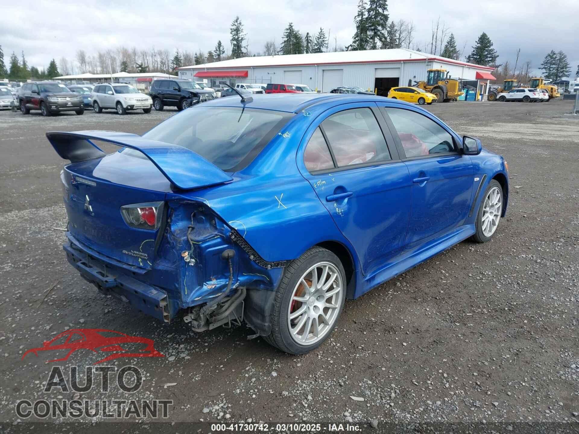 MITSUBISHI LANCER EVOLUTION 2015 - JA32W8FV4FU012578