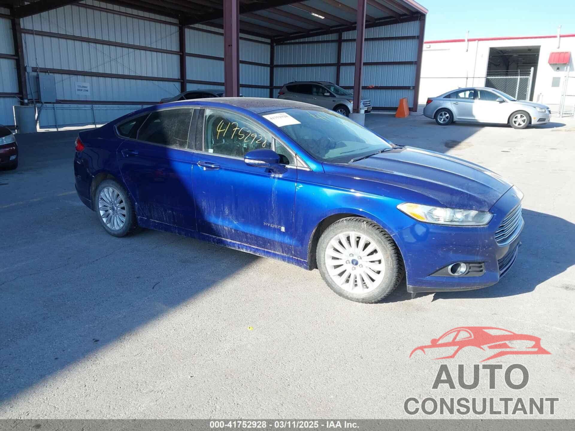 FORD FUSION HYBRID 2013 - 3FA6P0LU3DR237288