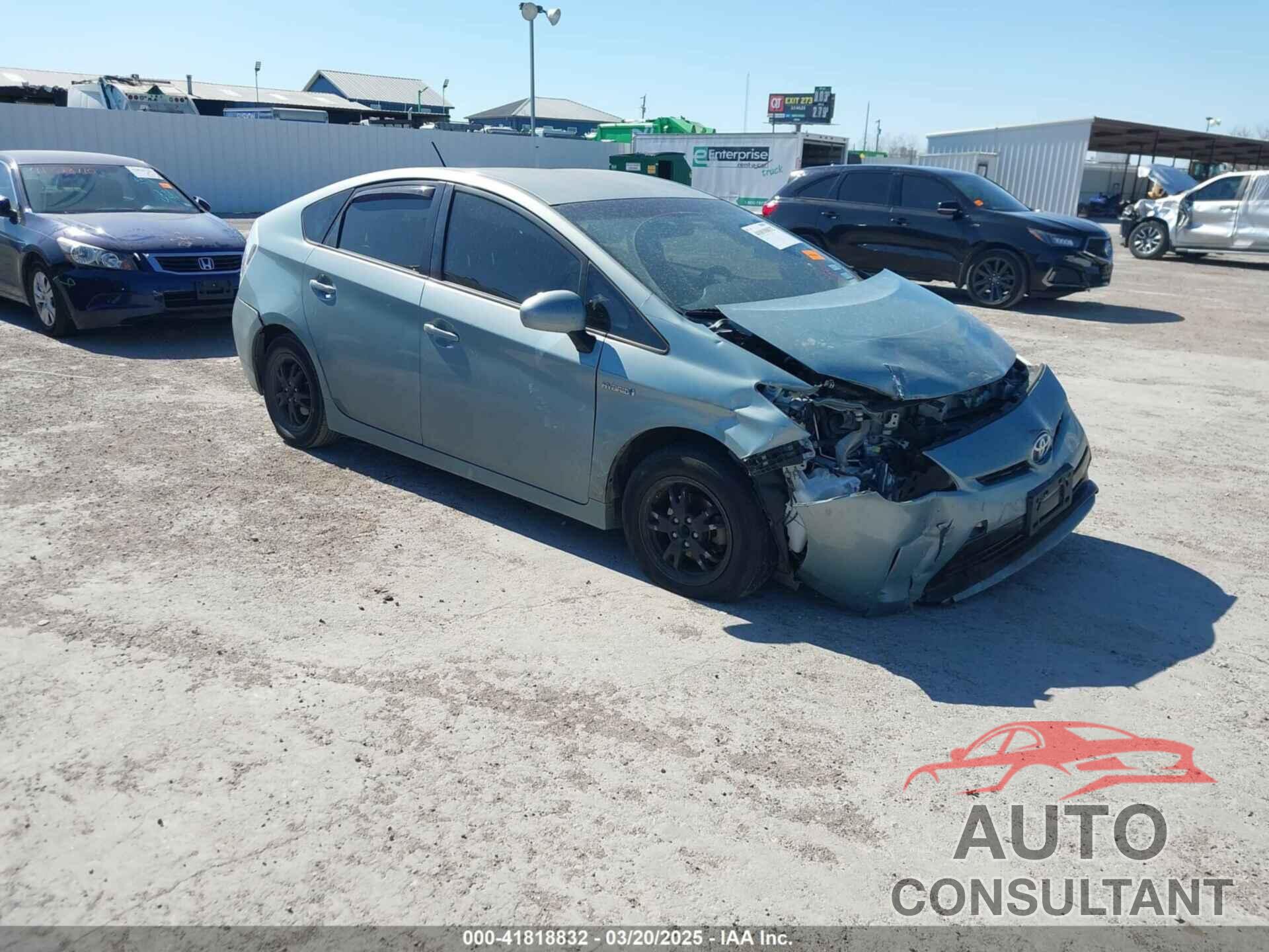 TOYOTA PRIUS 2013 - JTDKN3DU2D5640728
