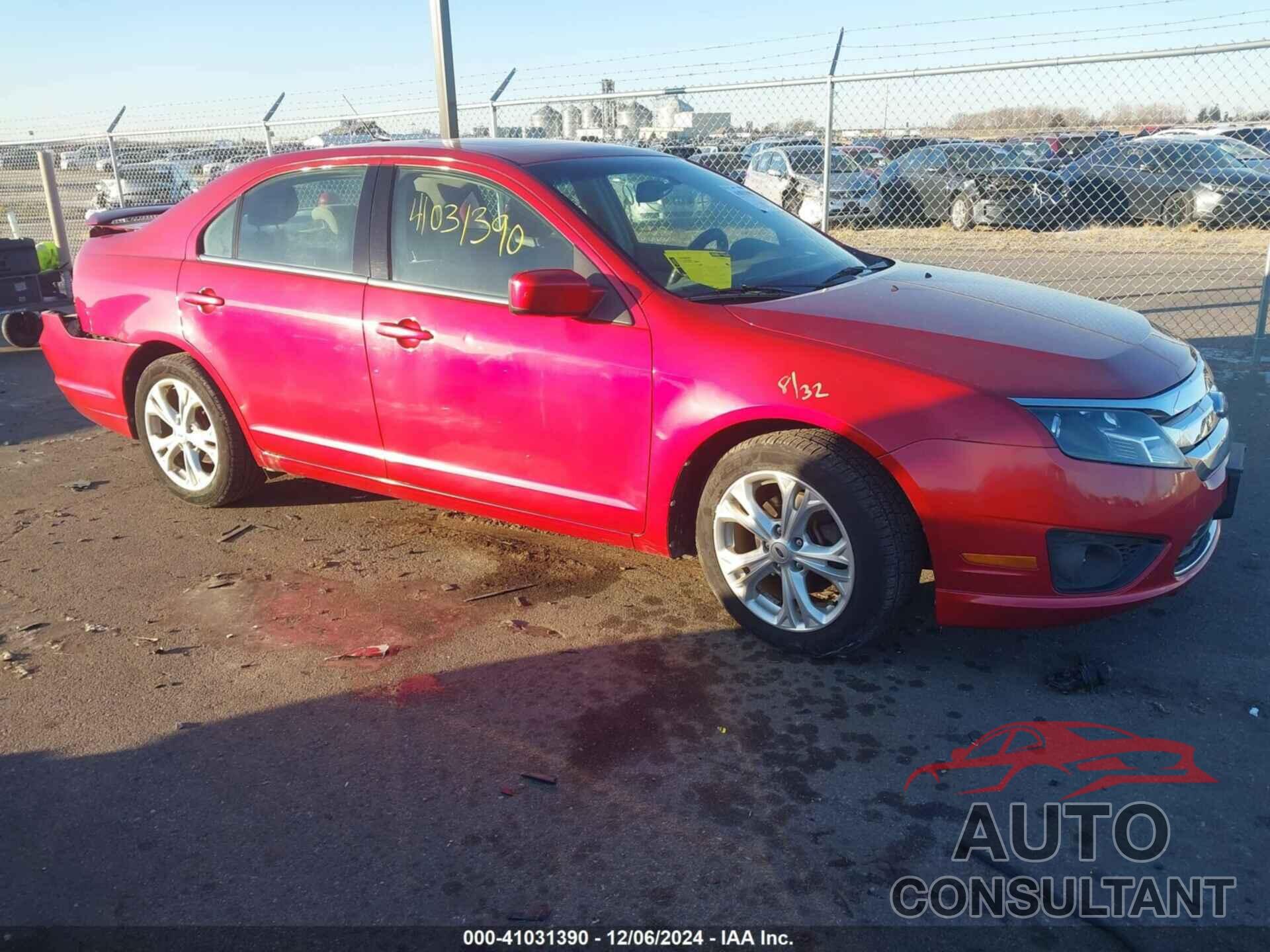 FORD FUSION 2012 - 3FAHP0HA0CR255544