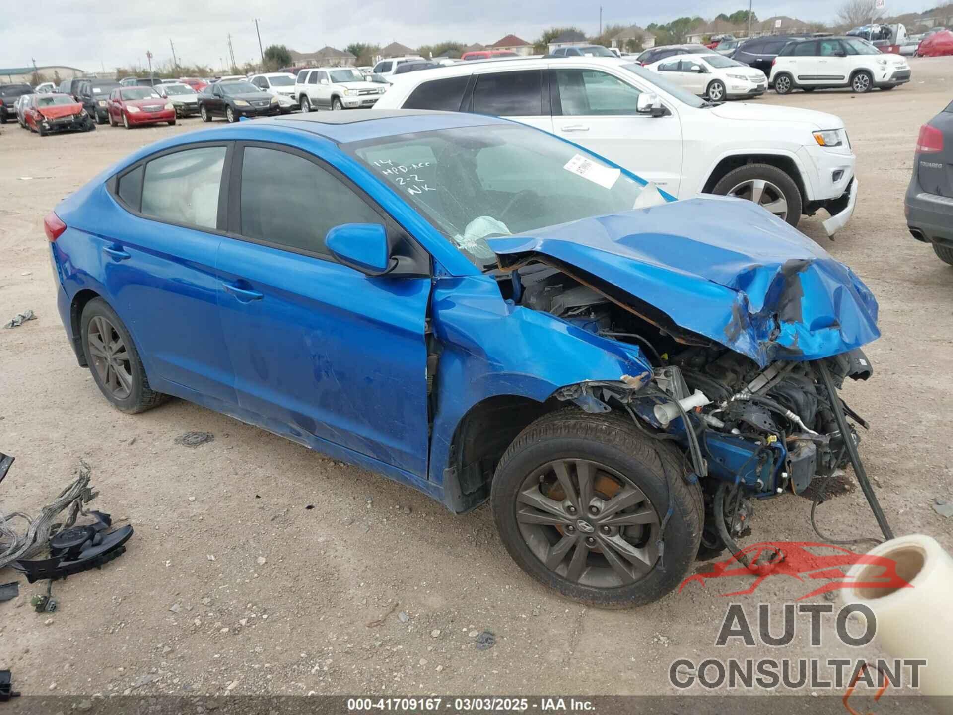 HYUNDAI ELANTRA 2018 - 5NPD84LF6JH219566