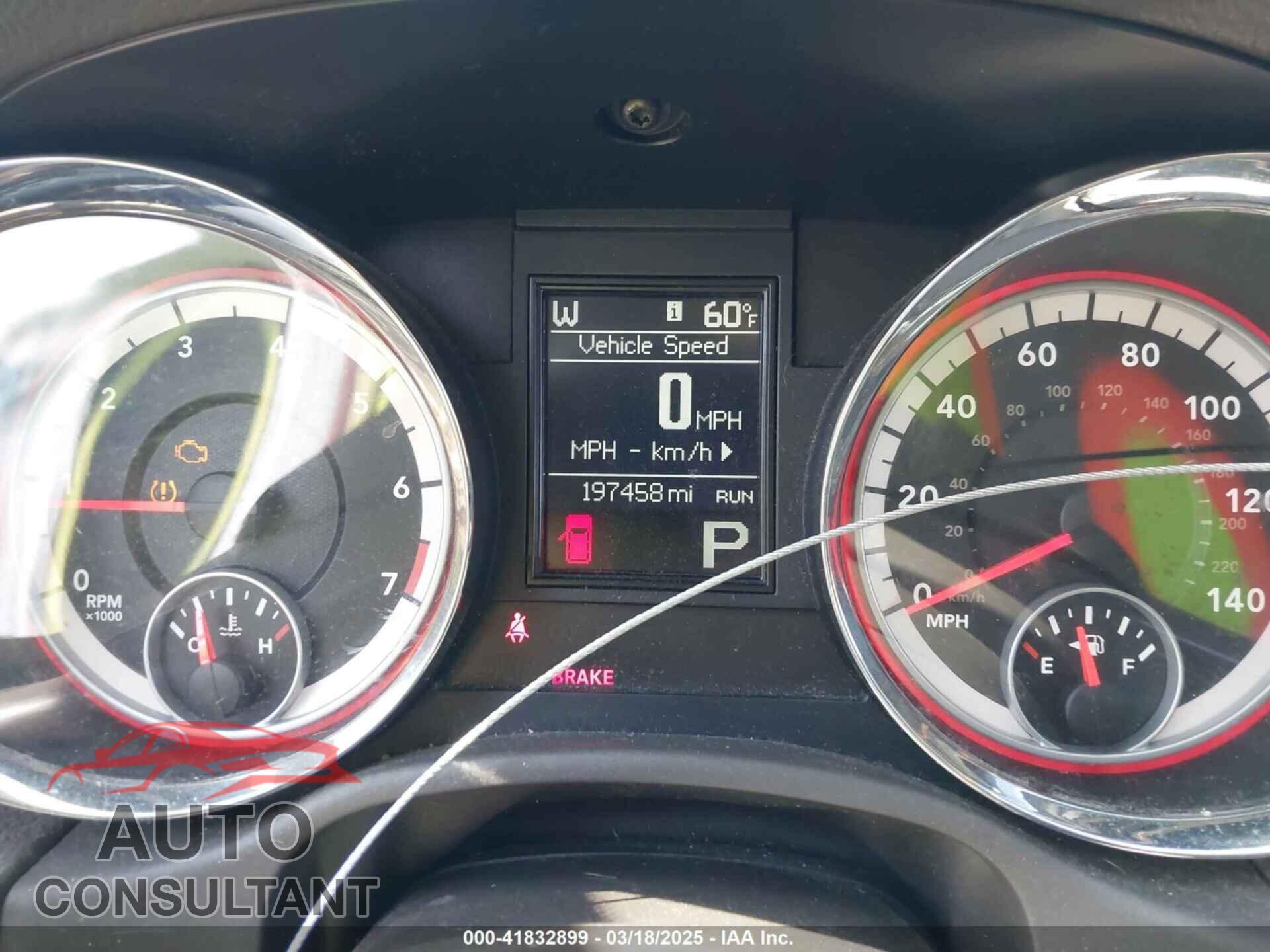DODGE DURANGO 2011 - 1D4RD2GG3BC741886