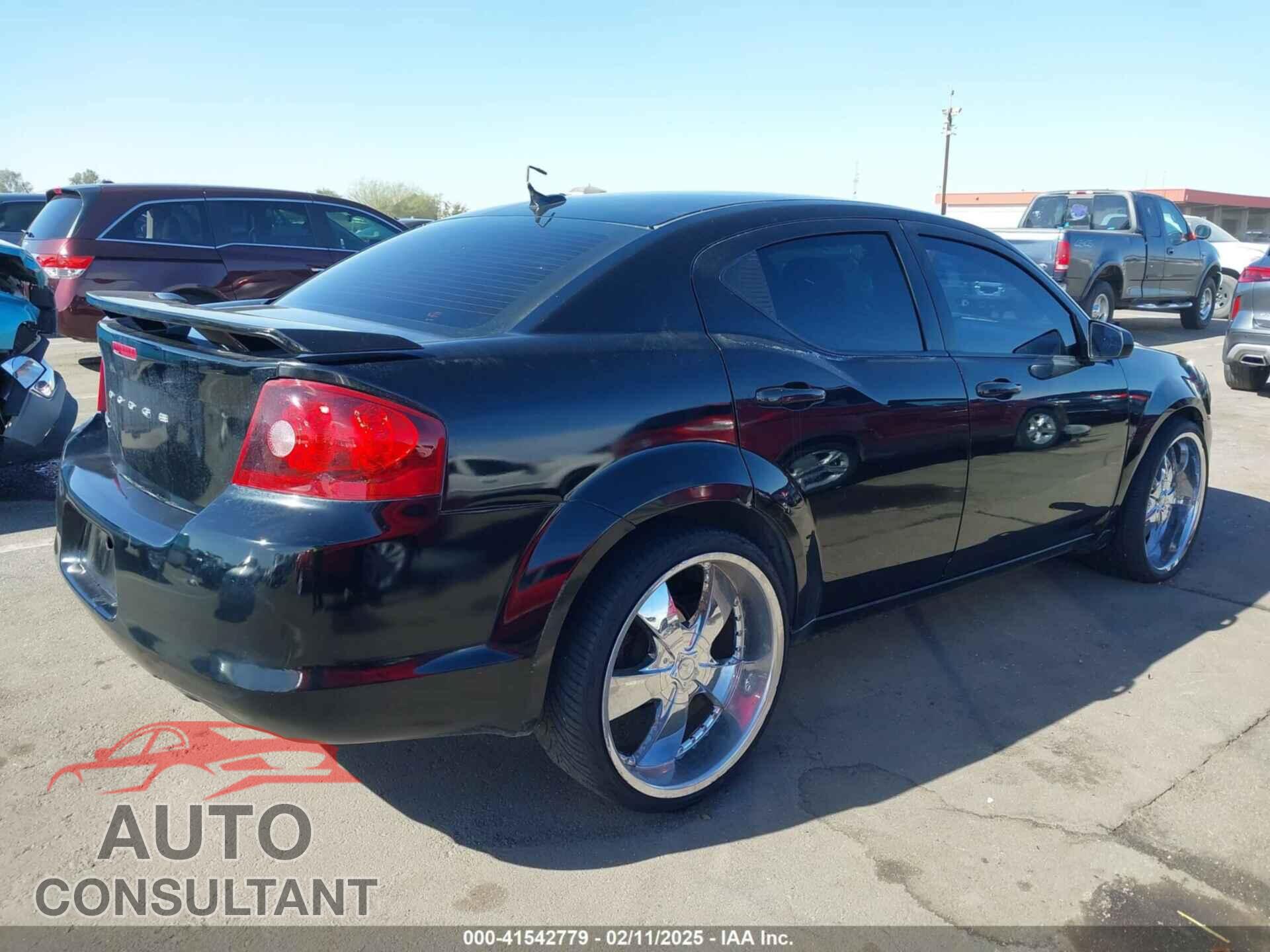 DODGE AVENGER 2012 - 1C3CDZAB9CN110224