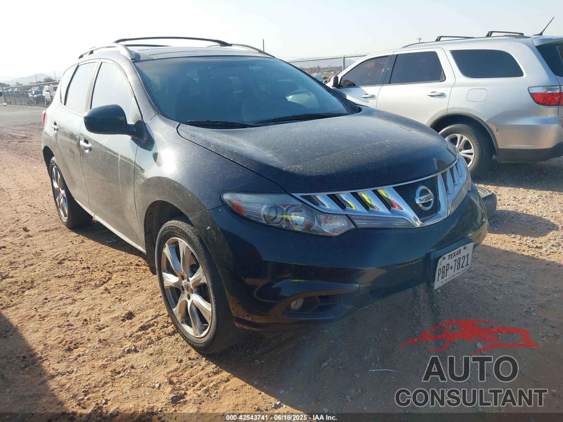 NISSAN MURANO 2012 - JN8AZ1MW0CW212143