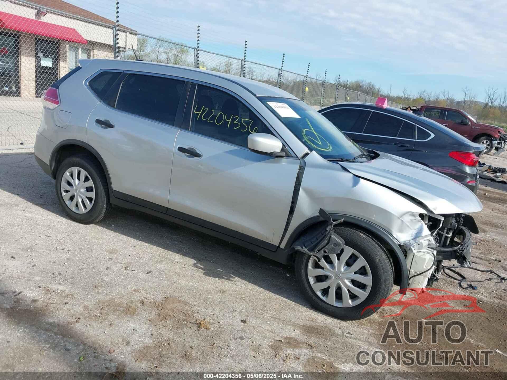 NISSAN ROGUE 2016 - KNMAT2MT0GP674677