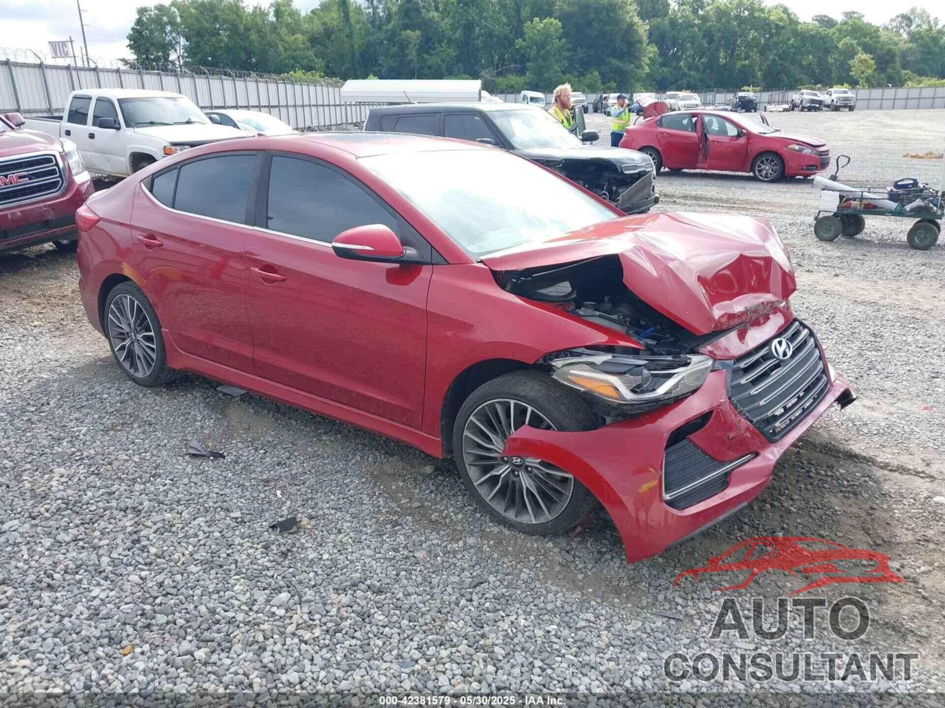 HYUNDAI ELANTRA 2017 - KMHD04LB6HU315214