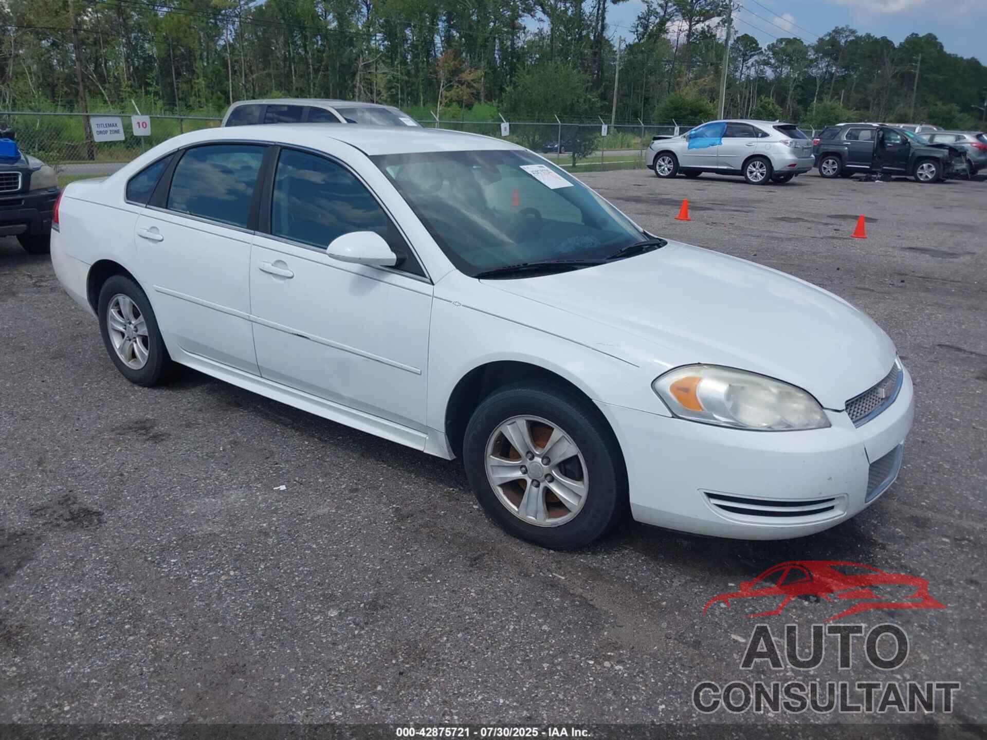 CHEVROLET IMPALA 2012 - 2G1WF5E32C1128850