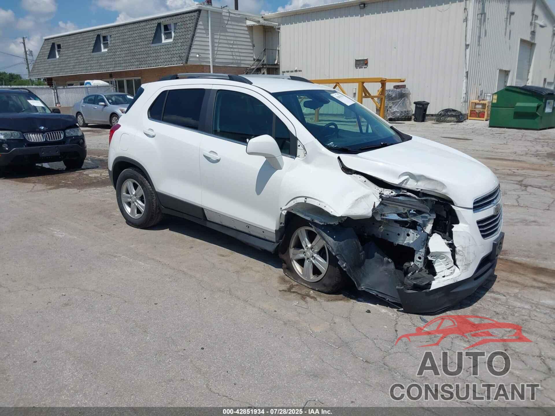 CHEVROLET TRAX 2016 - 3GNCJLSBXGL270304