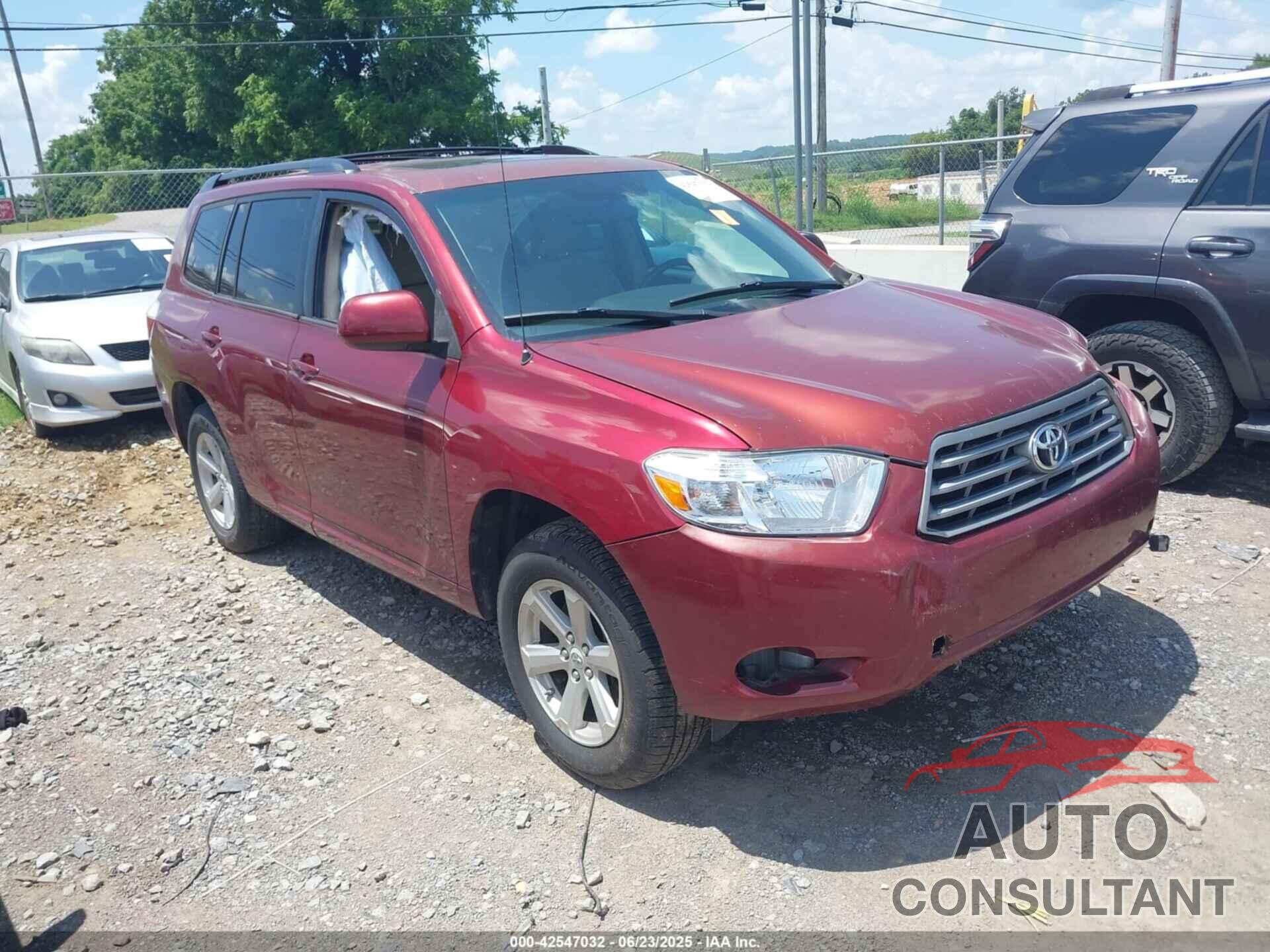 TOYOTA HIGHLANDER 2010 - 5TDBK3EH2AS018372