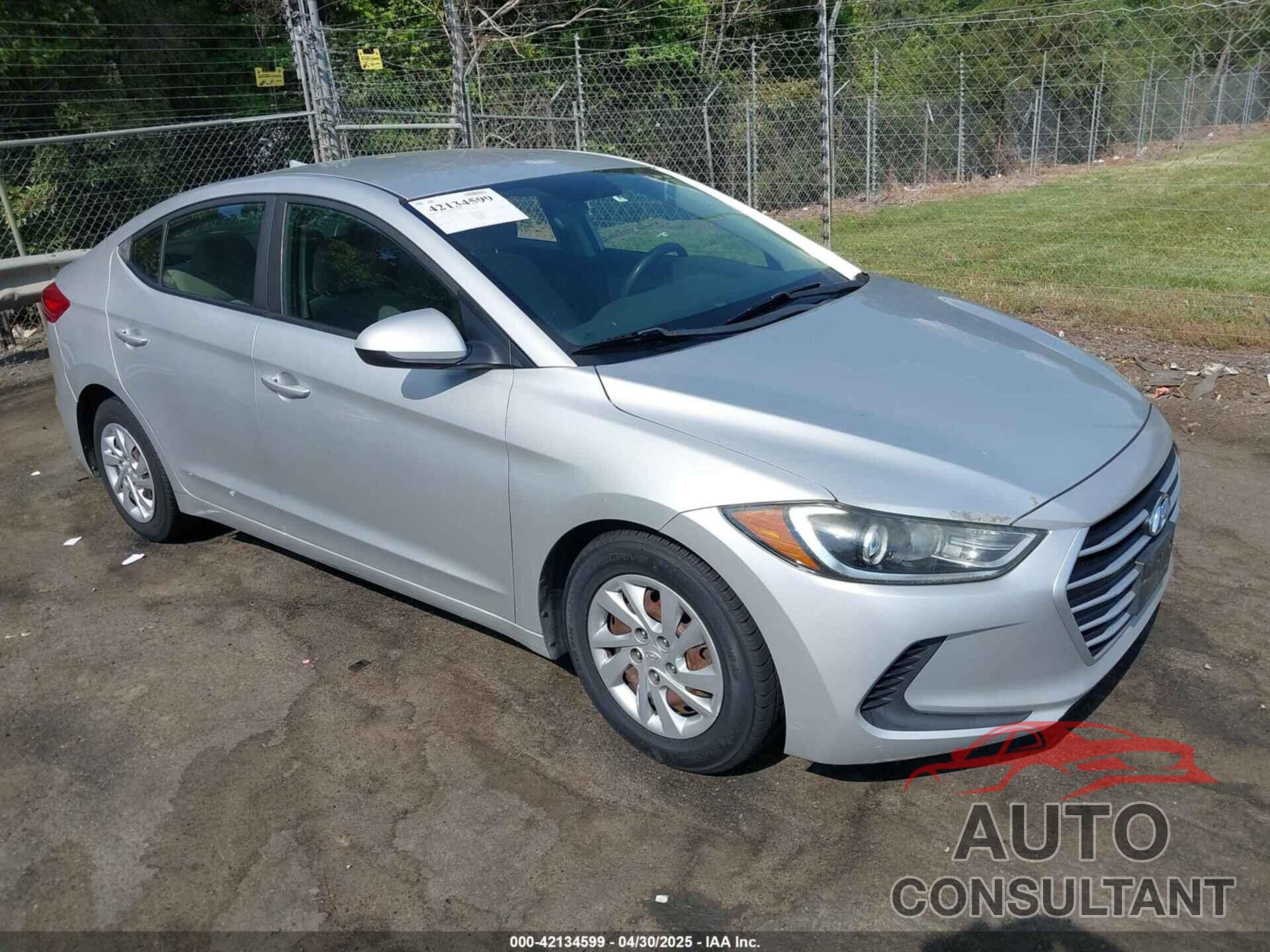 HYUNDAI ELANTRA 2017 - 5NPD74LF7HH136774
