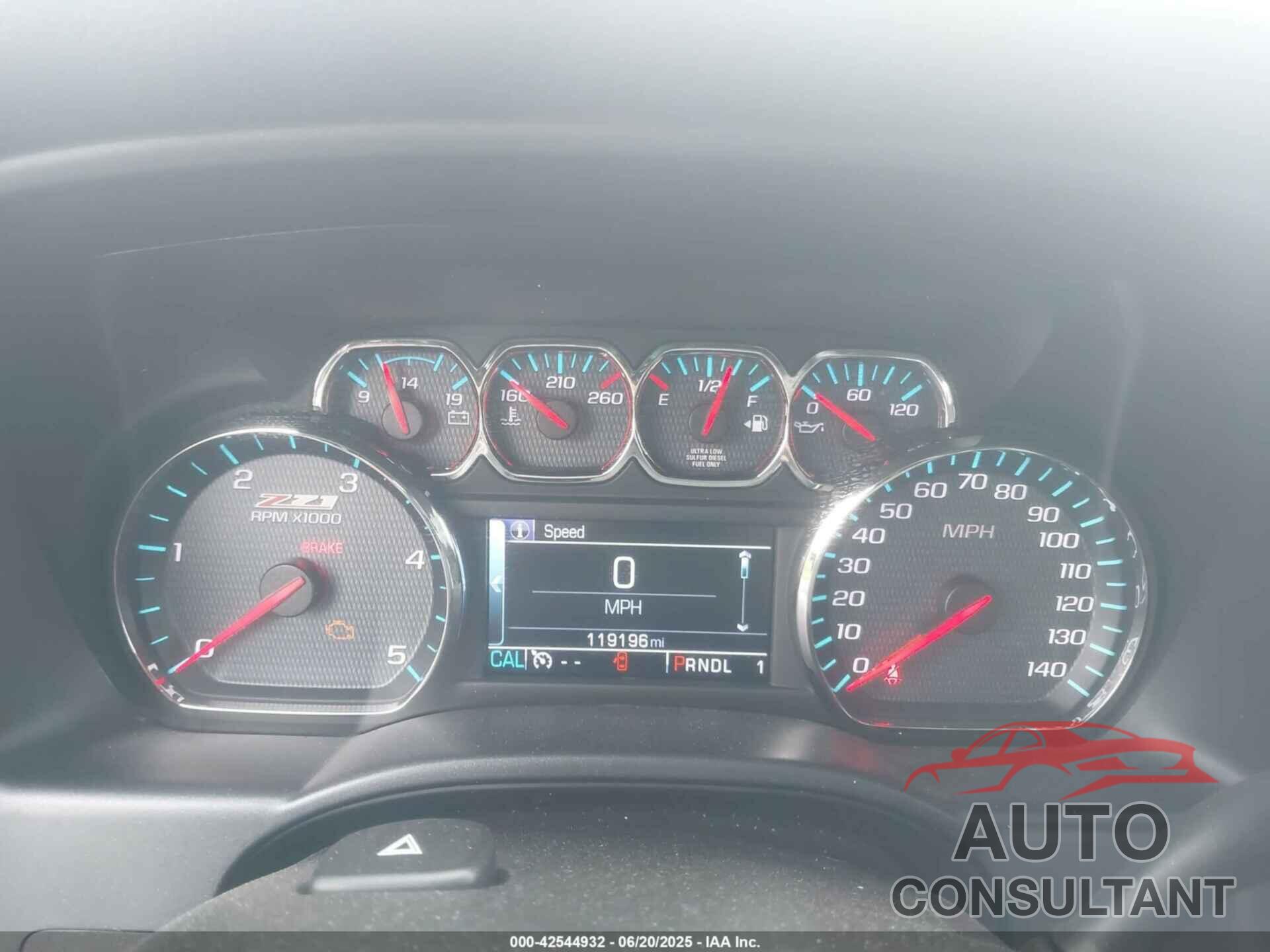 CHEVROLET SILVERADO 2500HD 2017 - 1GC1KVEY1HF242802