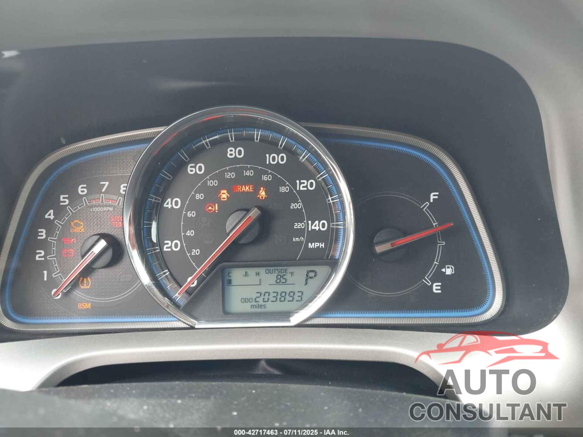 TOYOTA RAV4 2013 - 2T3DFREV4DW119695