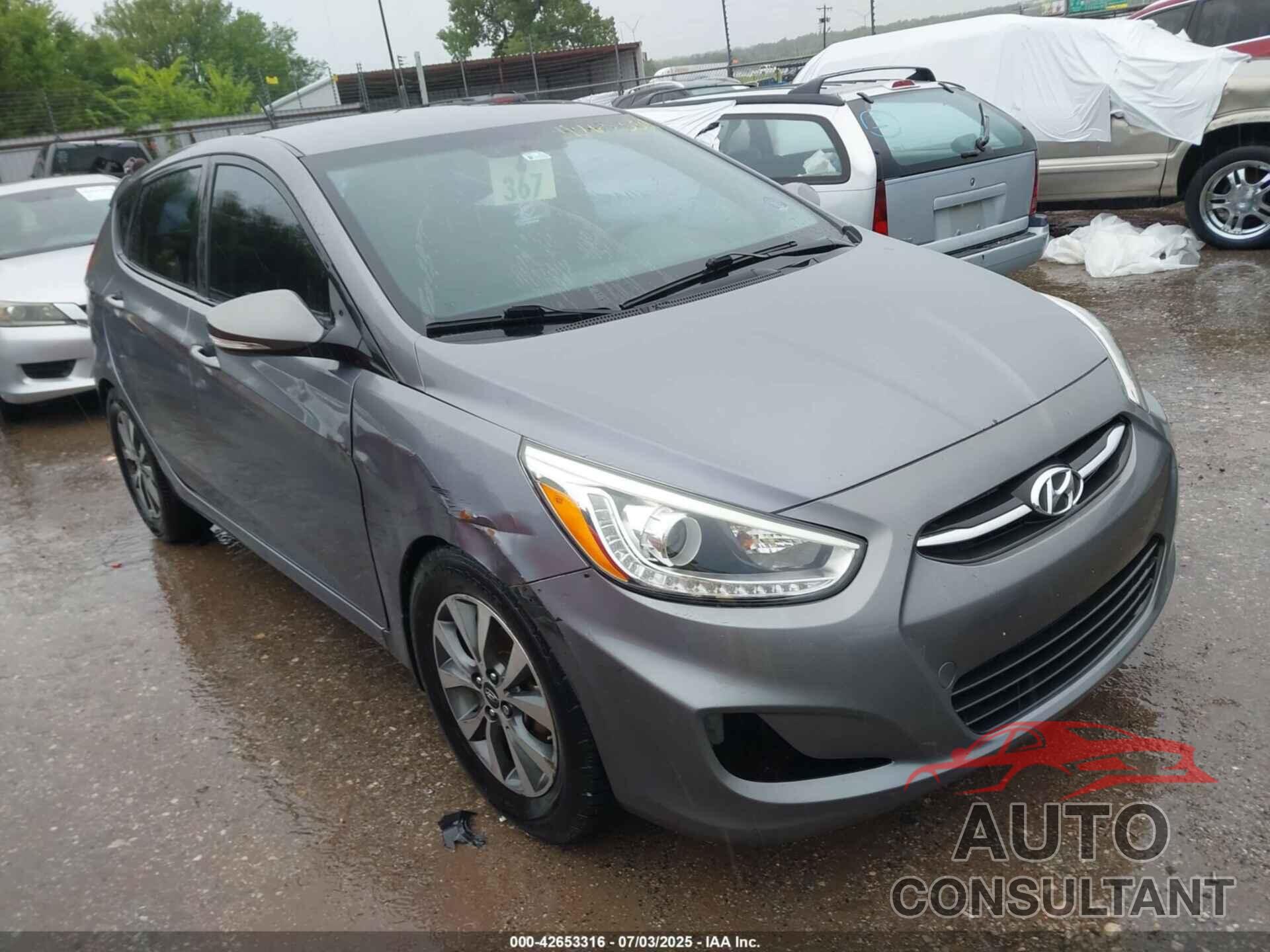 HYUNDAI ACCENT 2015 - KMHCU5AEXFU225628