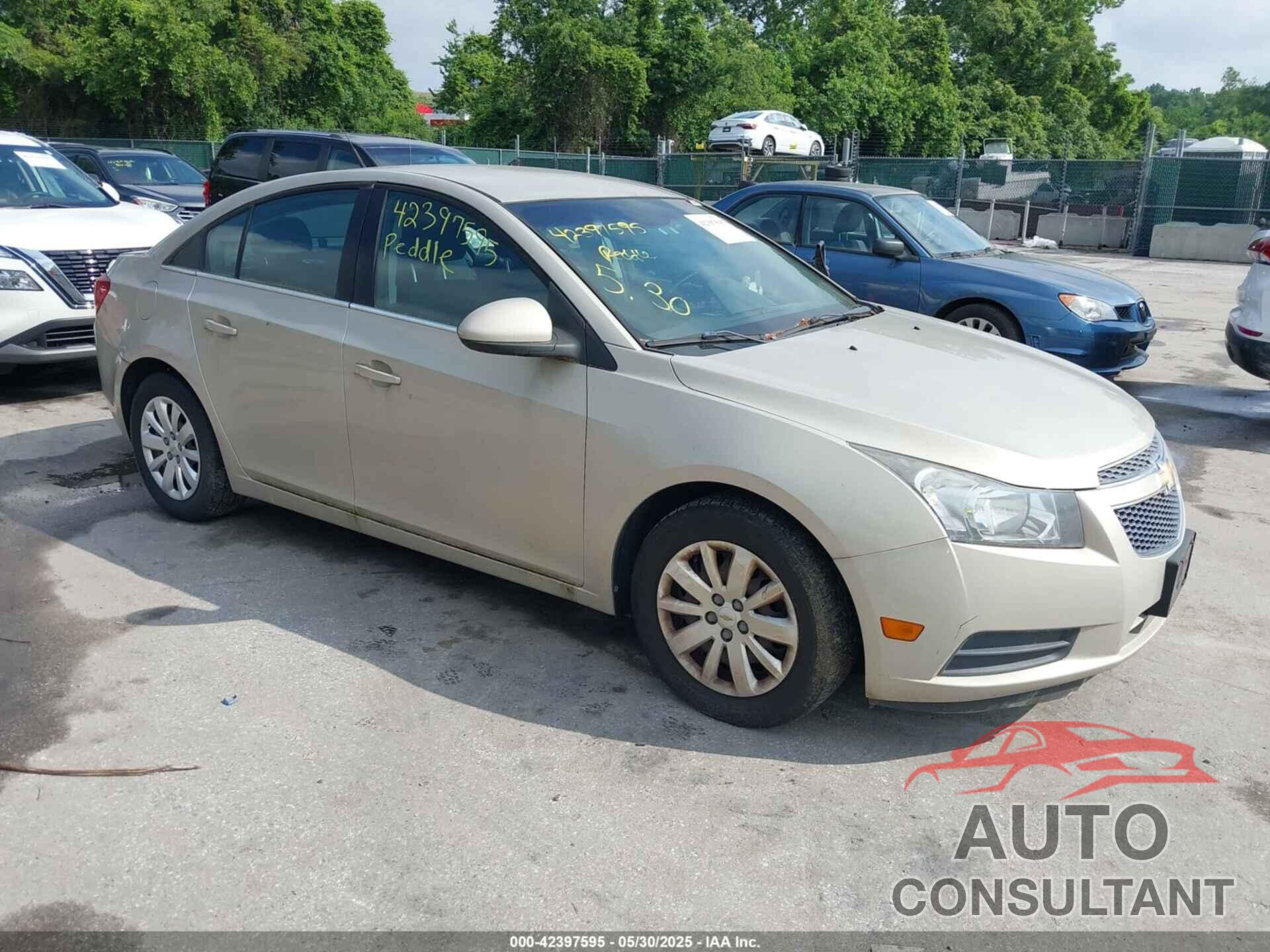 CHEVROLET CRUZE 2011 - 1G1PF5S92B7187685
