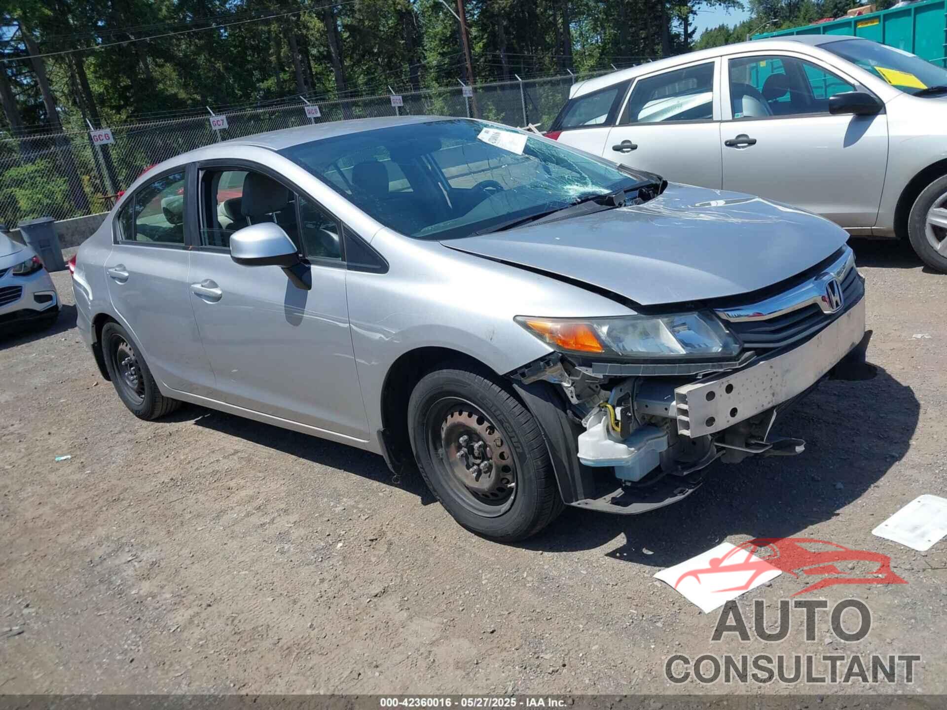 HONDA CIVIC 2012 - 19XFB2F54CE317567
