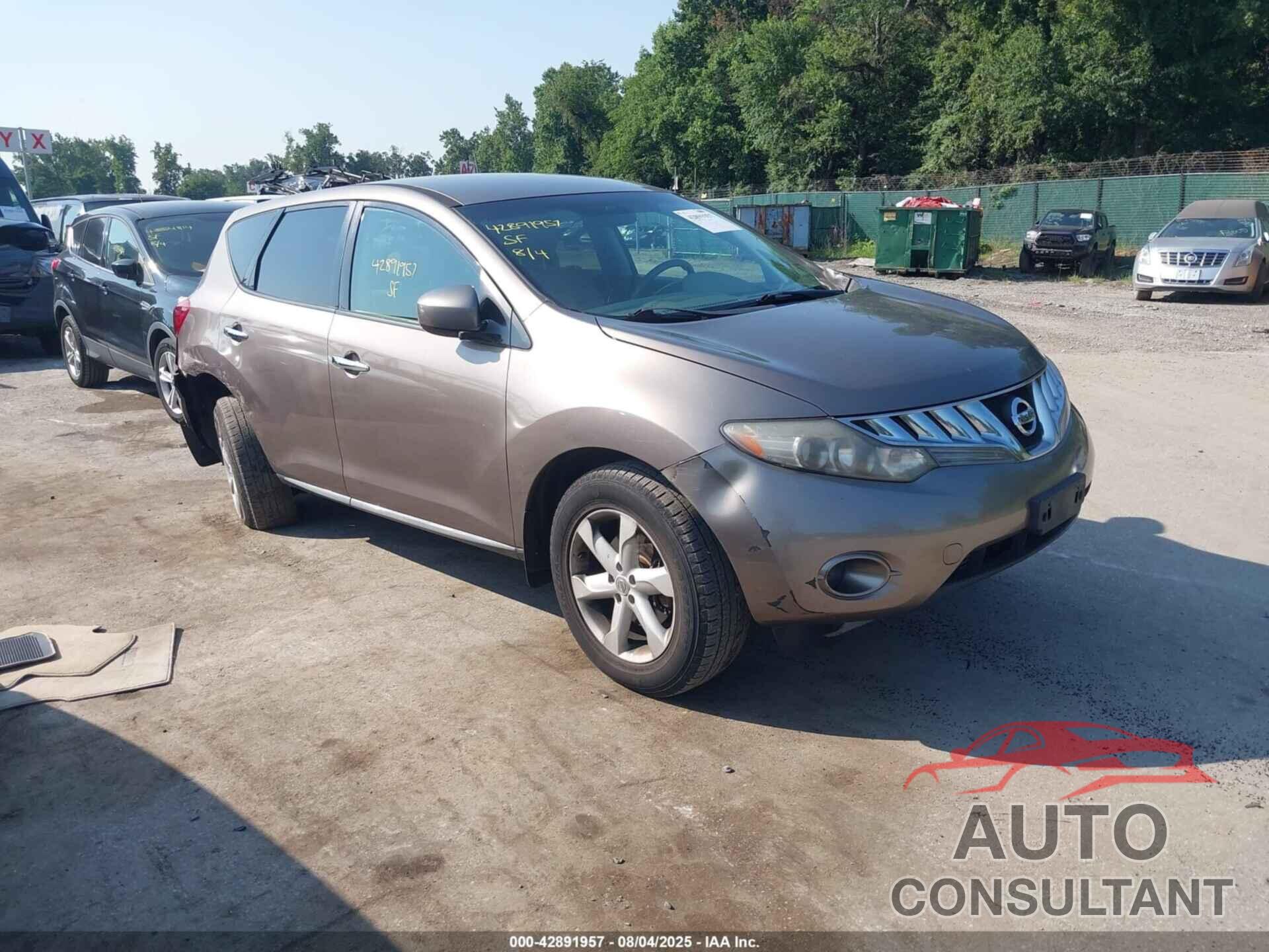 NISSAN MURANO 2010 - JN8AZ1MW8AW138743
