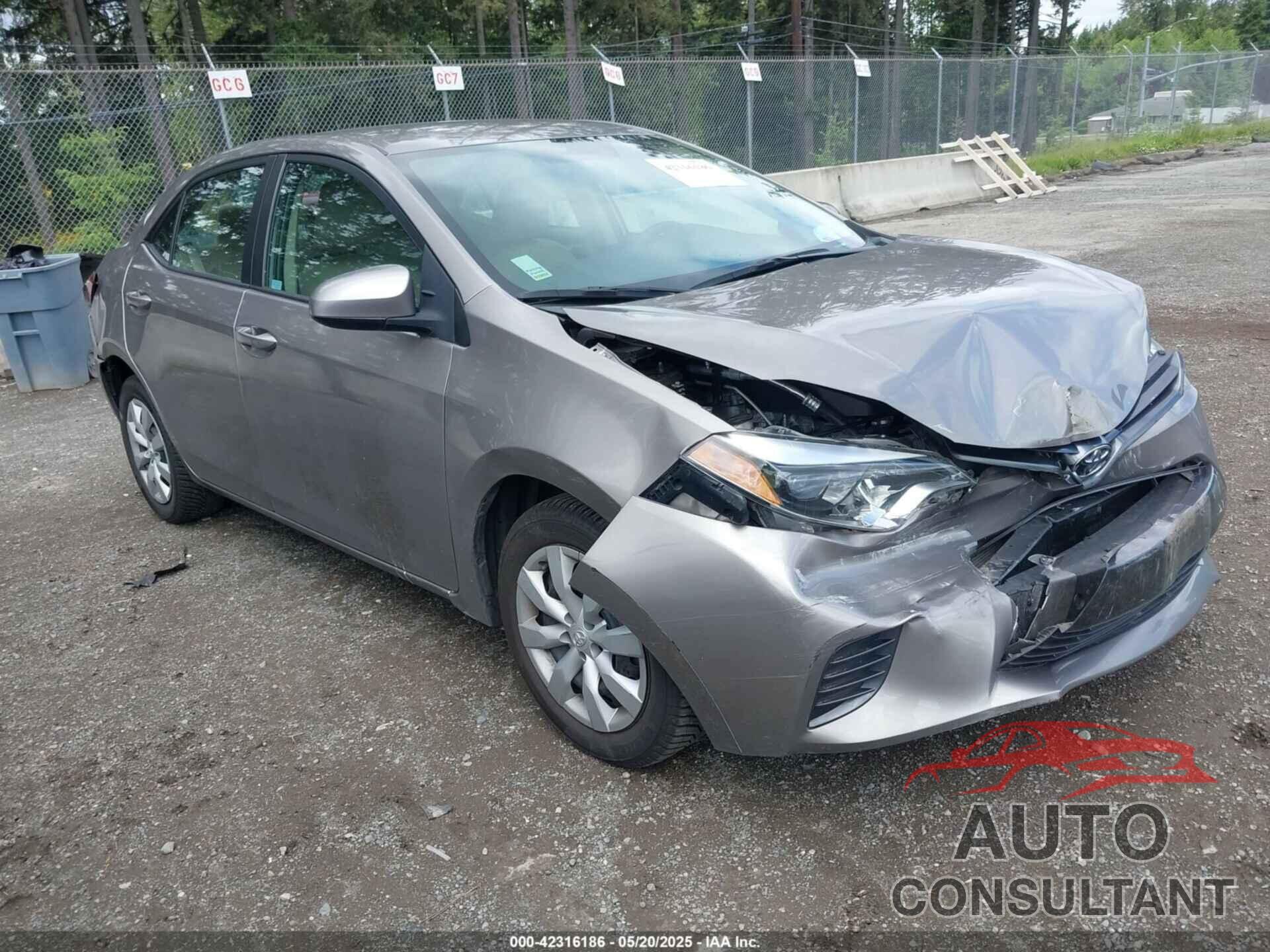 TOYOTA COROLLA 2016 - 5YFBURHE3GP421342