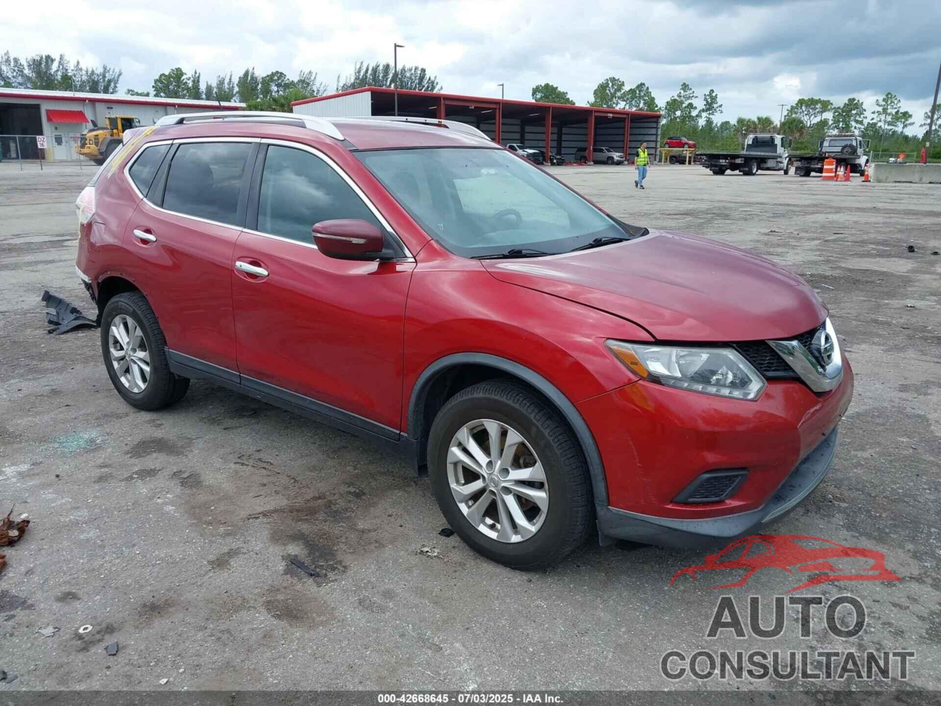 NISSAN ROGUE 2016 - KNMAT2MV5GP681691