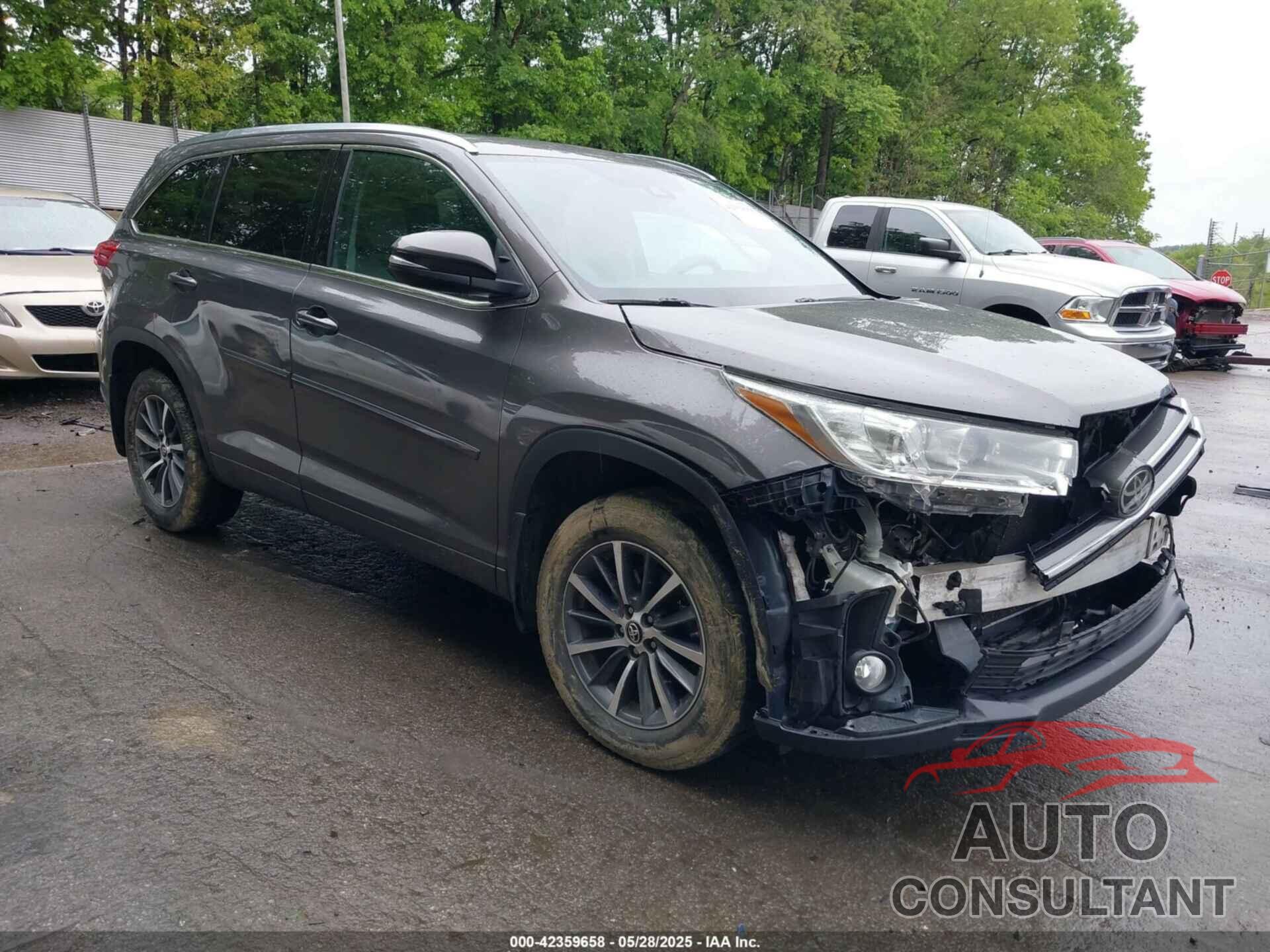TOYOTA HIGHLANDER 2017 - 5TDJZRFH1HS368515