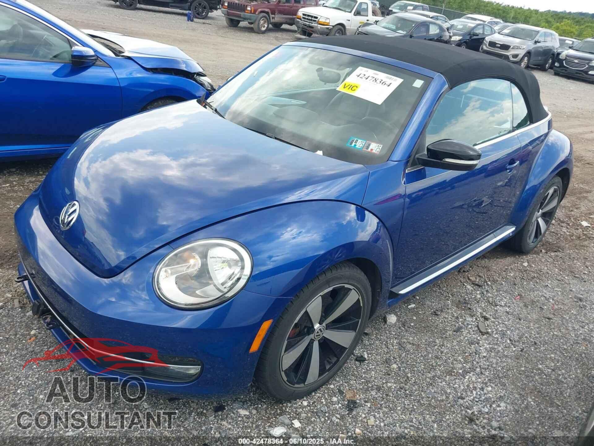 VOLKSWAGEN BEETLE 2013 - 3VW8A7AT4DM817716