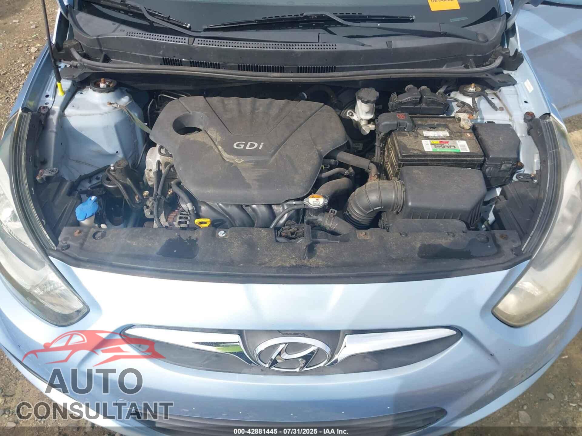 HYUNDAI ACCENT 2013 - KMHCT4AEXDU343544
