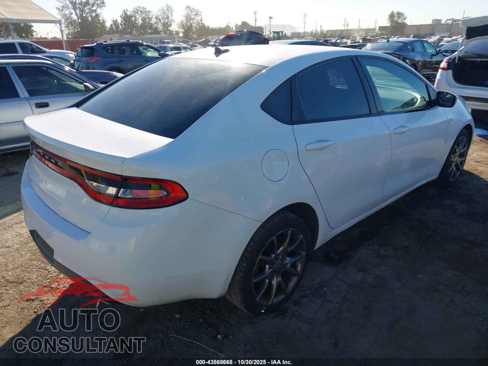 DODGE DART 2015 - 1C3CDFBB9FD144476